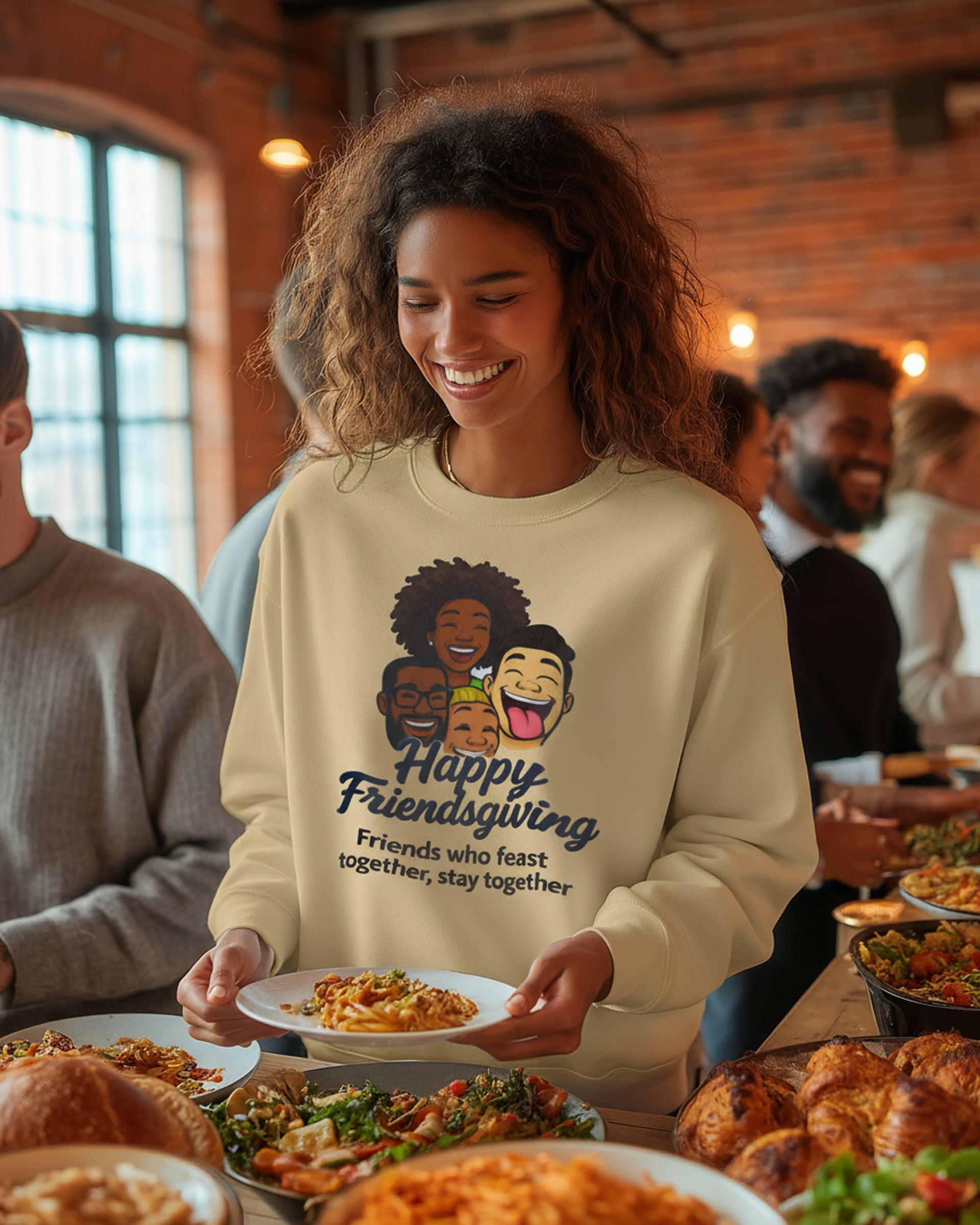 Happy Friendsgiving Sweatshirt - Women's