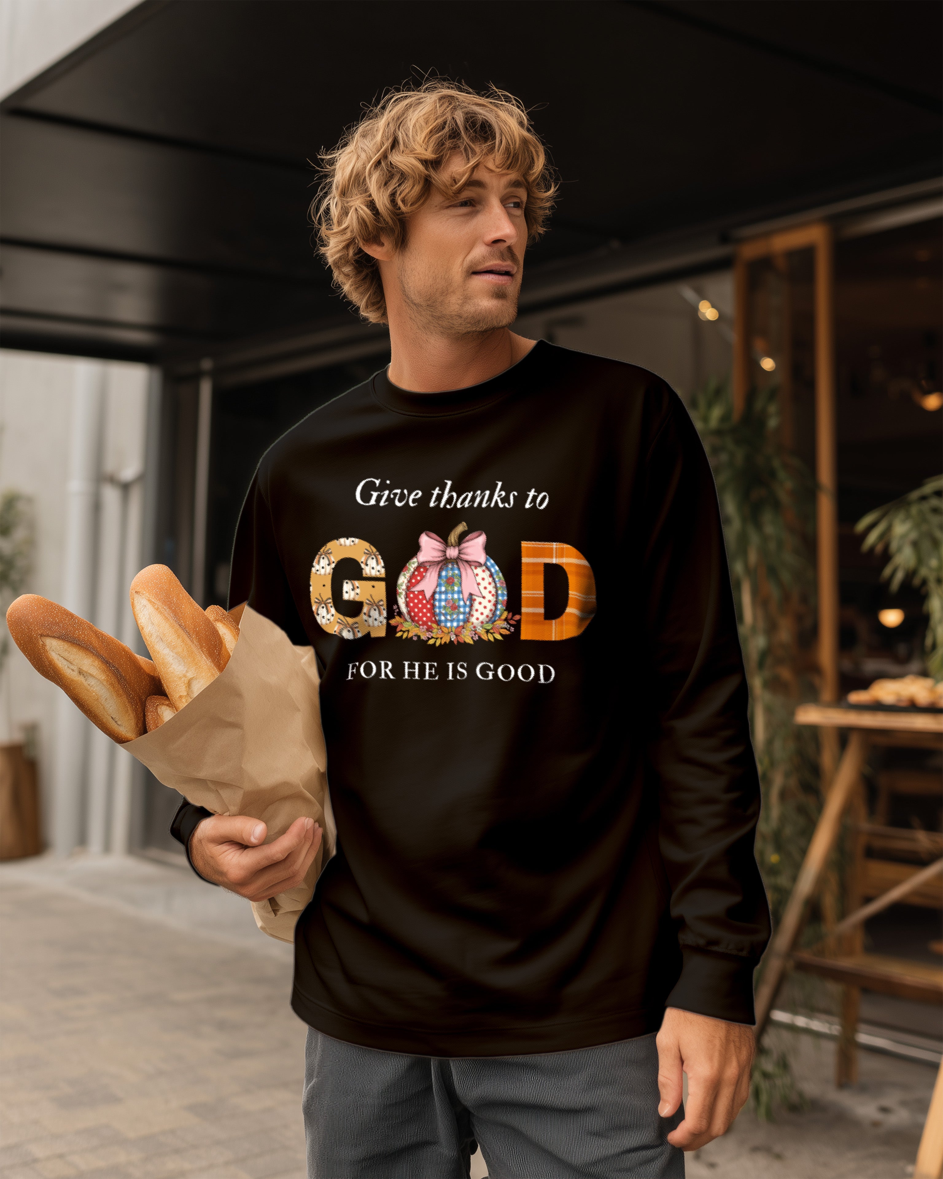 Give Thanks to God Sweatshirt  - Men's