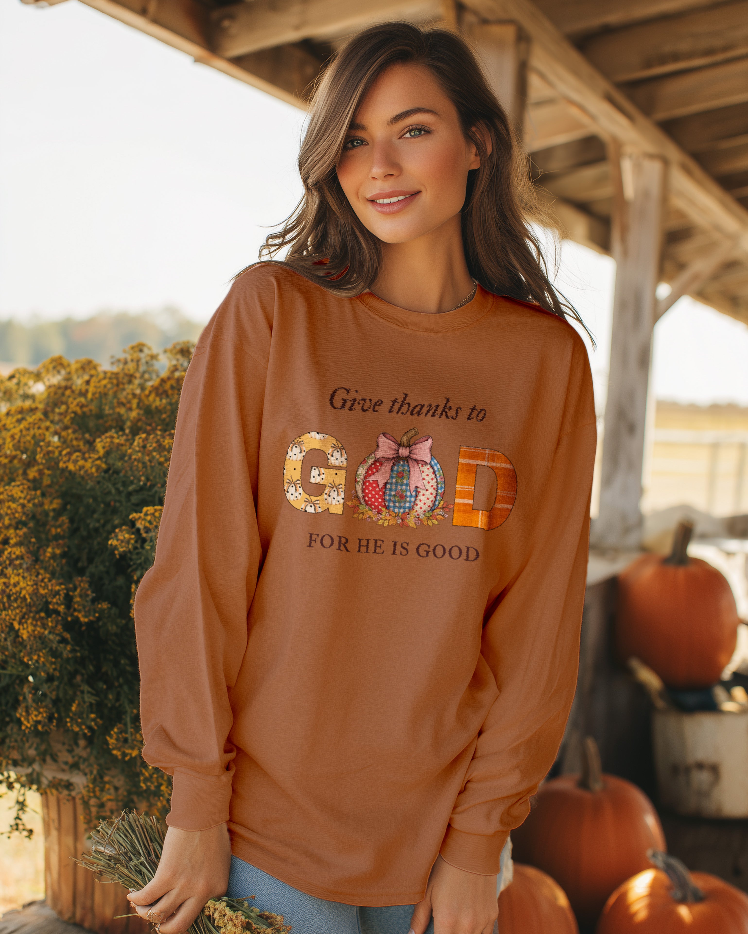 Give Thanks to God Sweatshirt - Women's