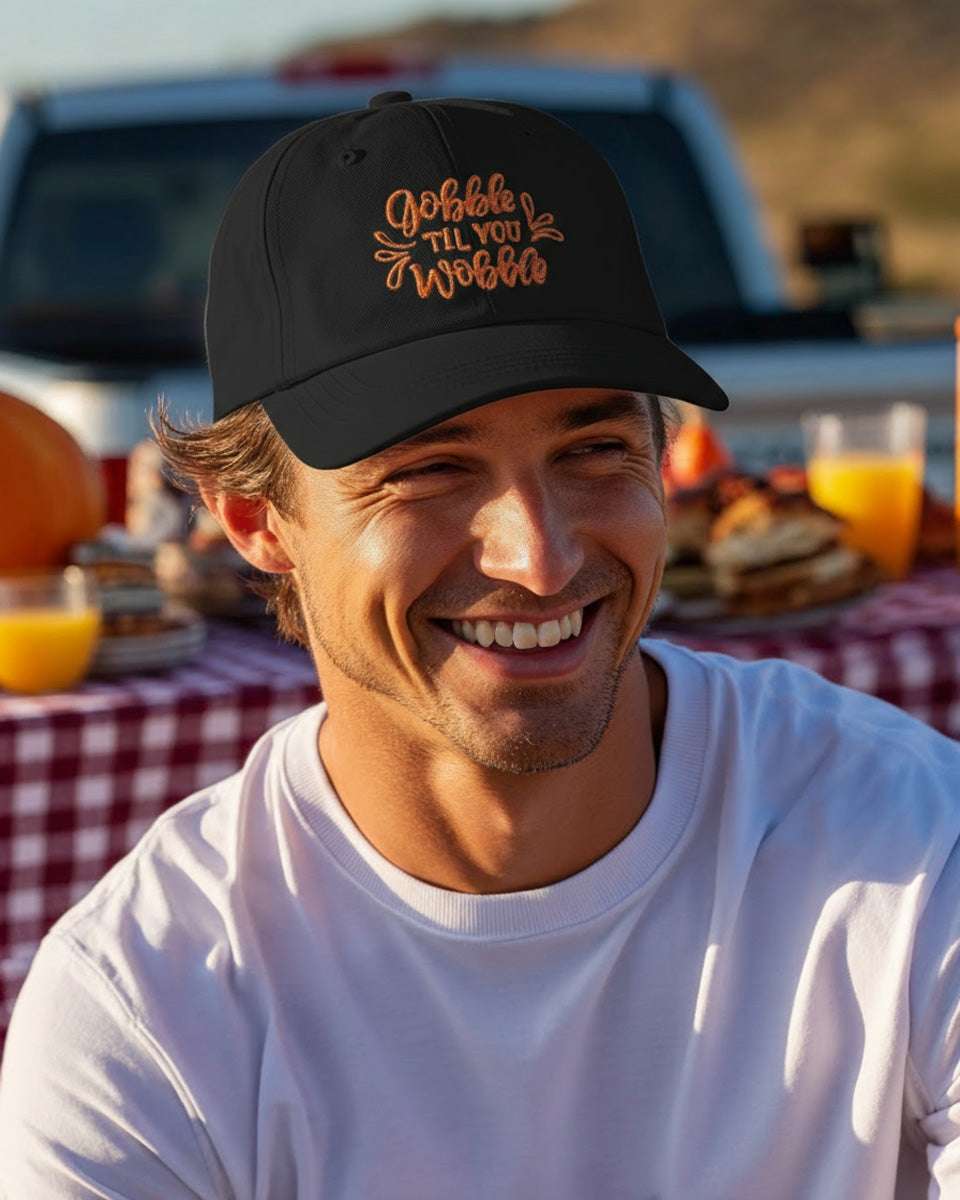 Gobble Til You Wobble Cap - Men's