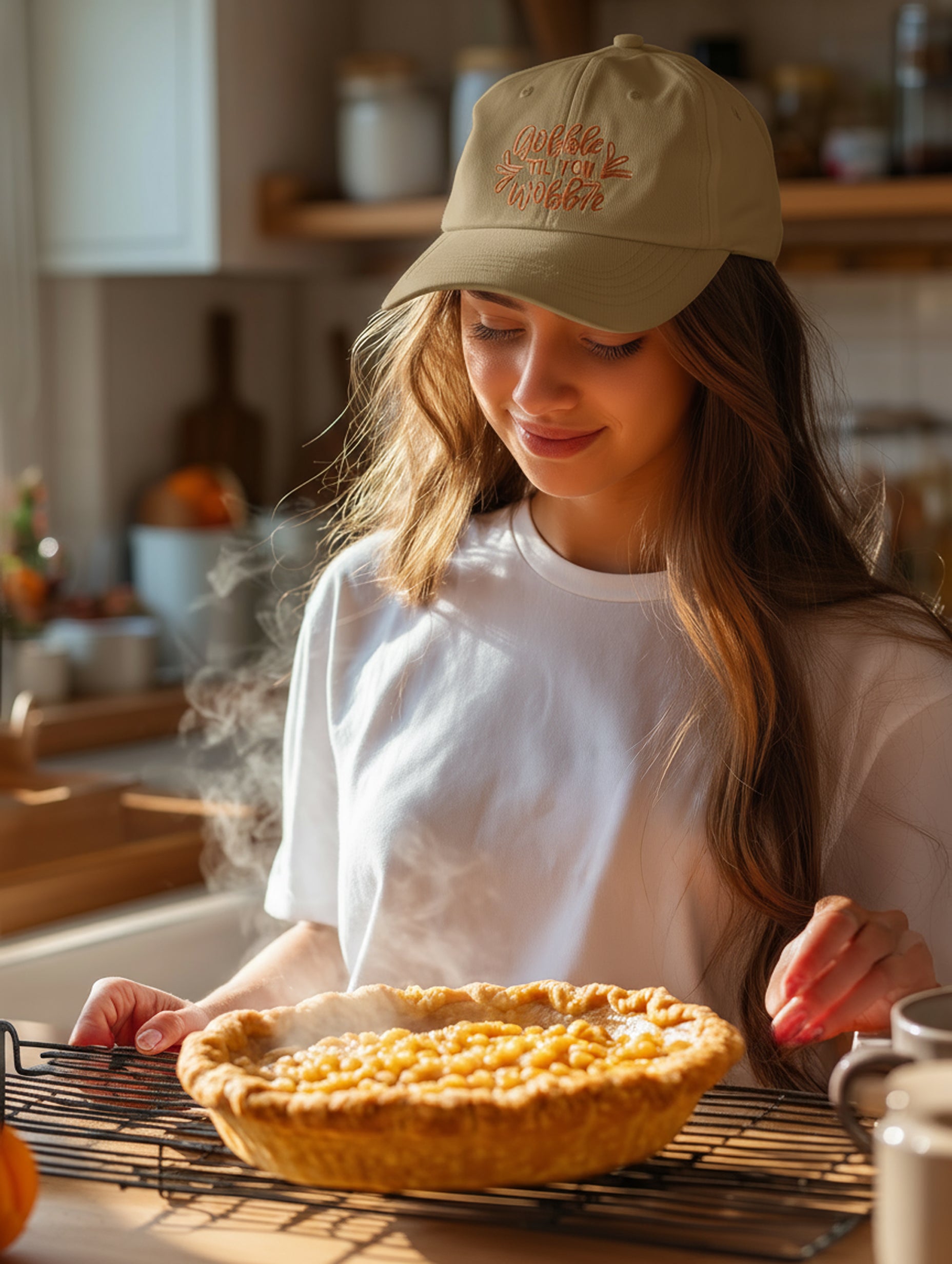 Gobble Til You Wobble Cap - Women's