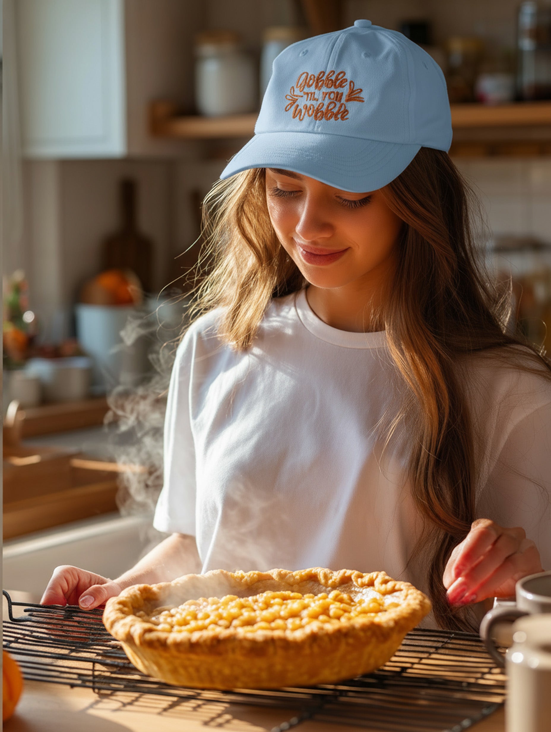 Gobble Til You Wobble Cap - Women's