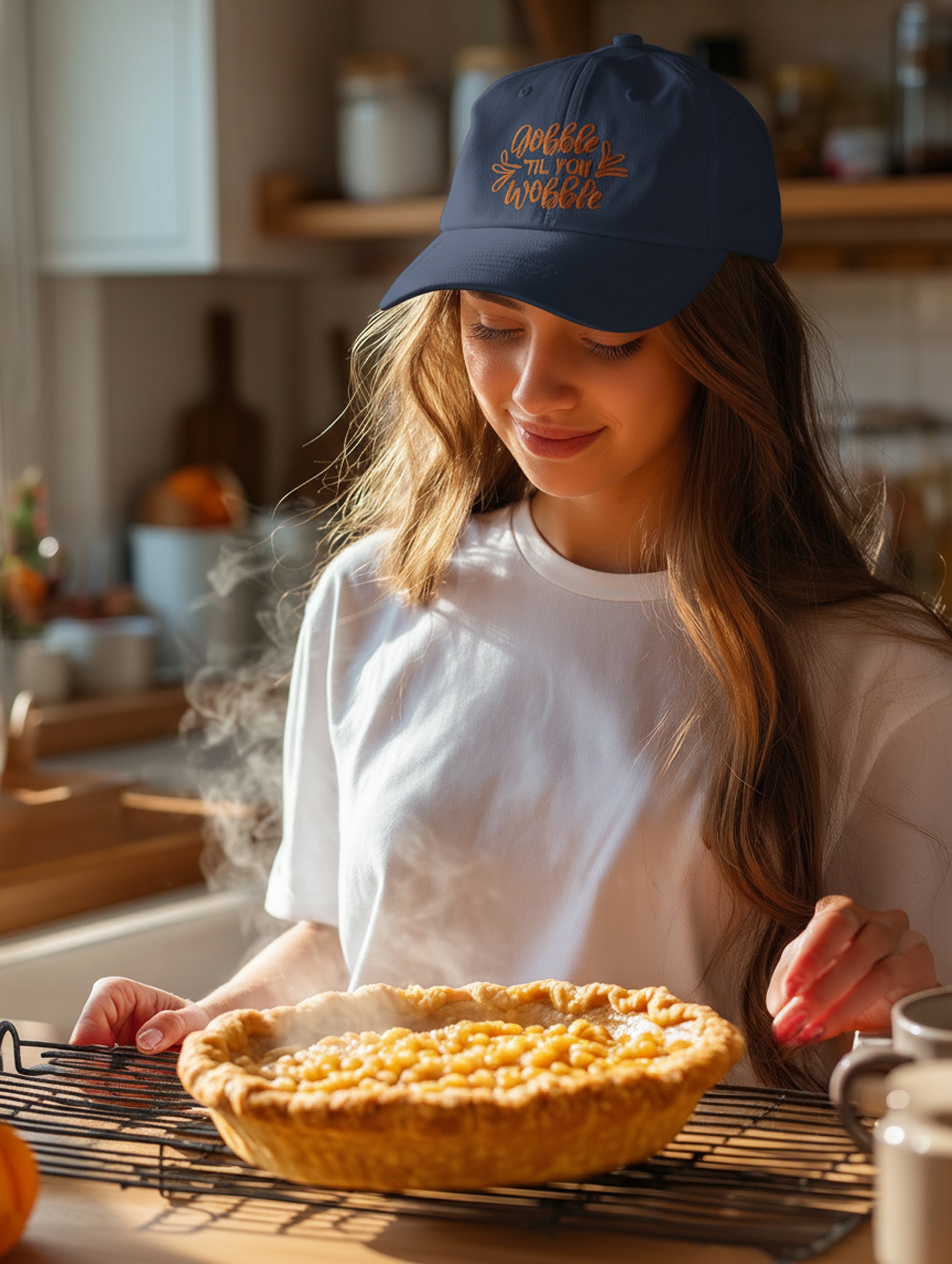 Gobble Til You Wobble Cap - Women's