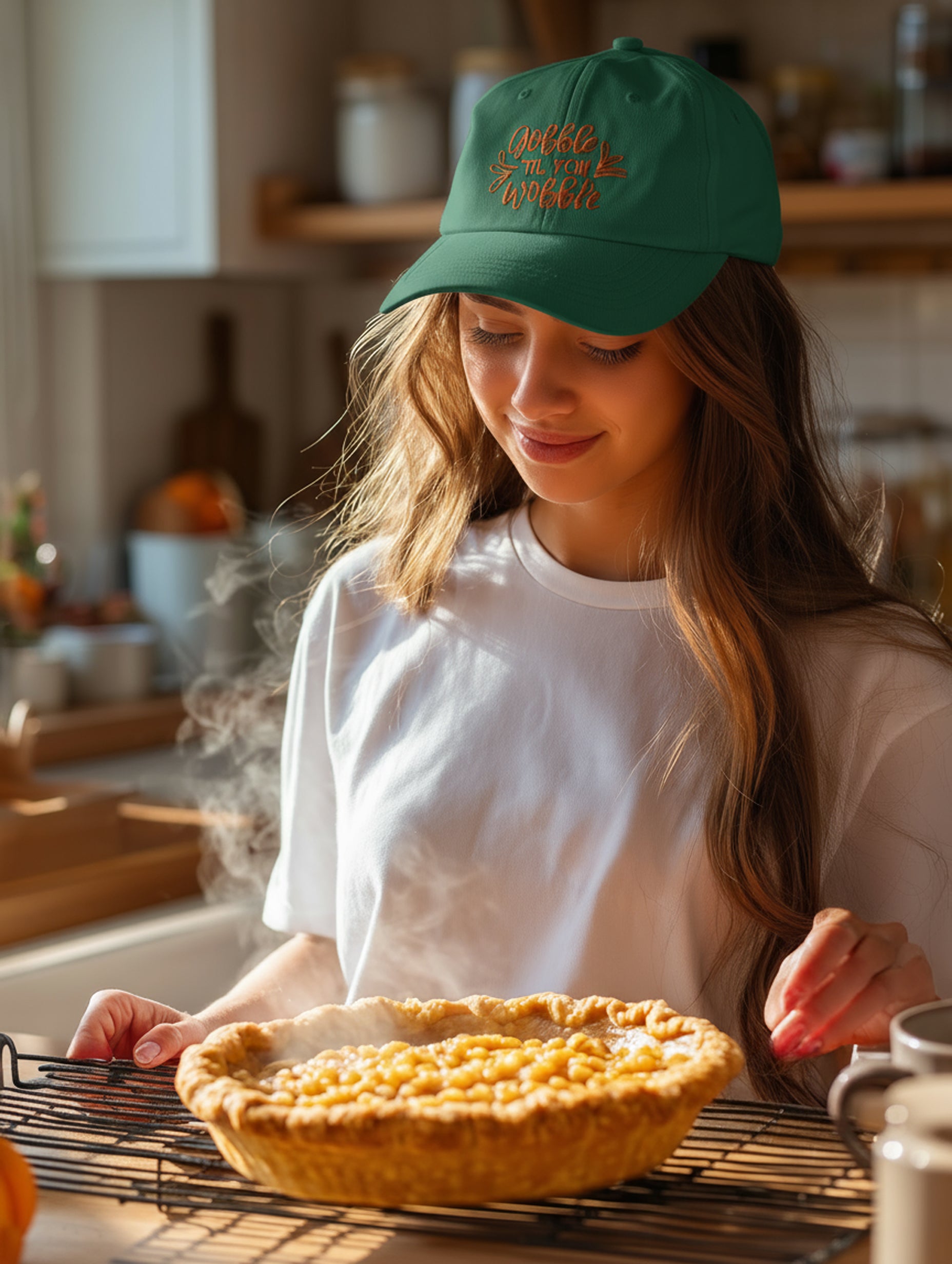 Gobble Til You Wobble Cap - Women's