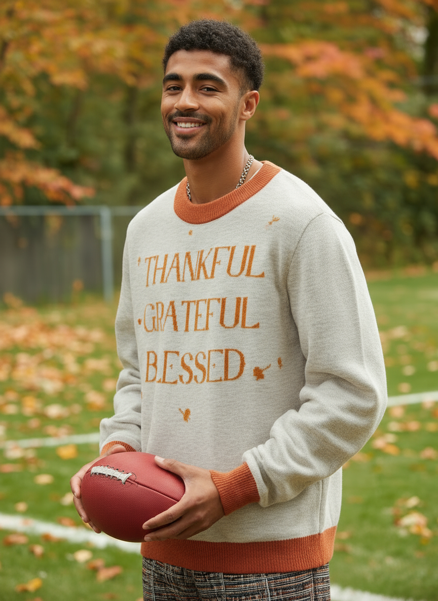 Thankful. Greatful. Blessed. Sweater - Men's