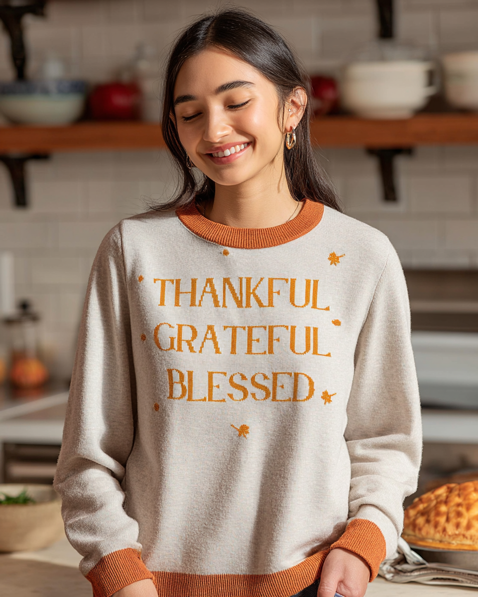 Thankful. Greatful. Blessed. Sweater - Men's