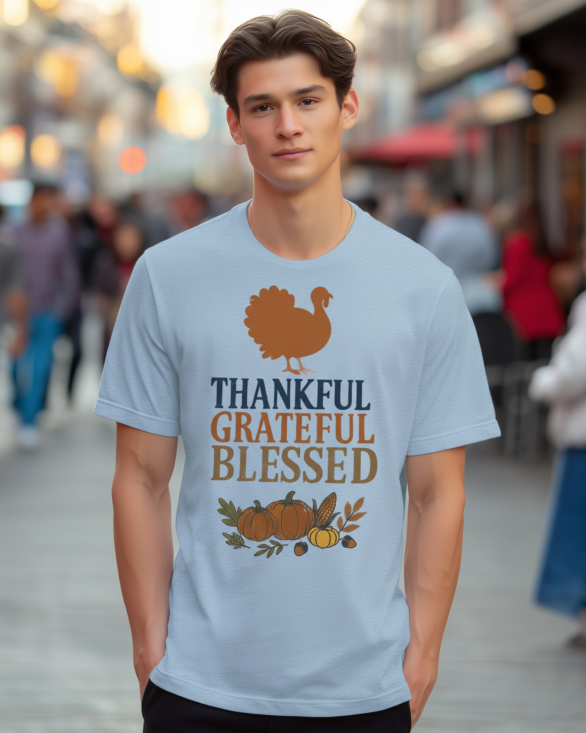 Thankful Grateful Blessed Tee (Turkey) - Men's