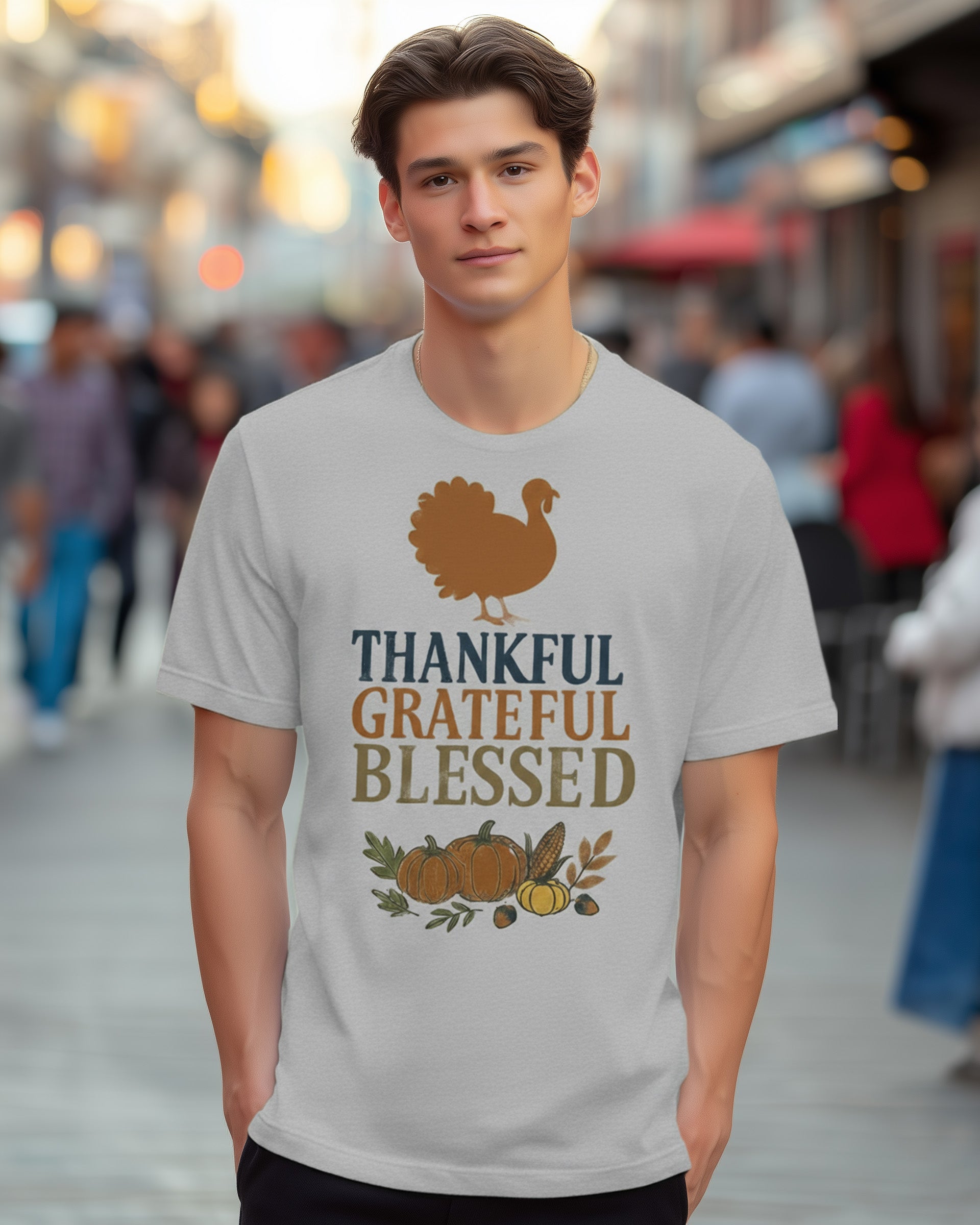 Thankful Grateful Blessed Tee (Turkey) - Men's