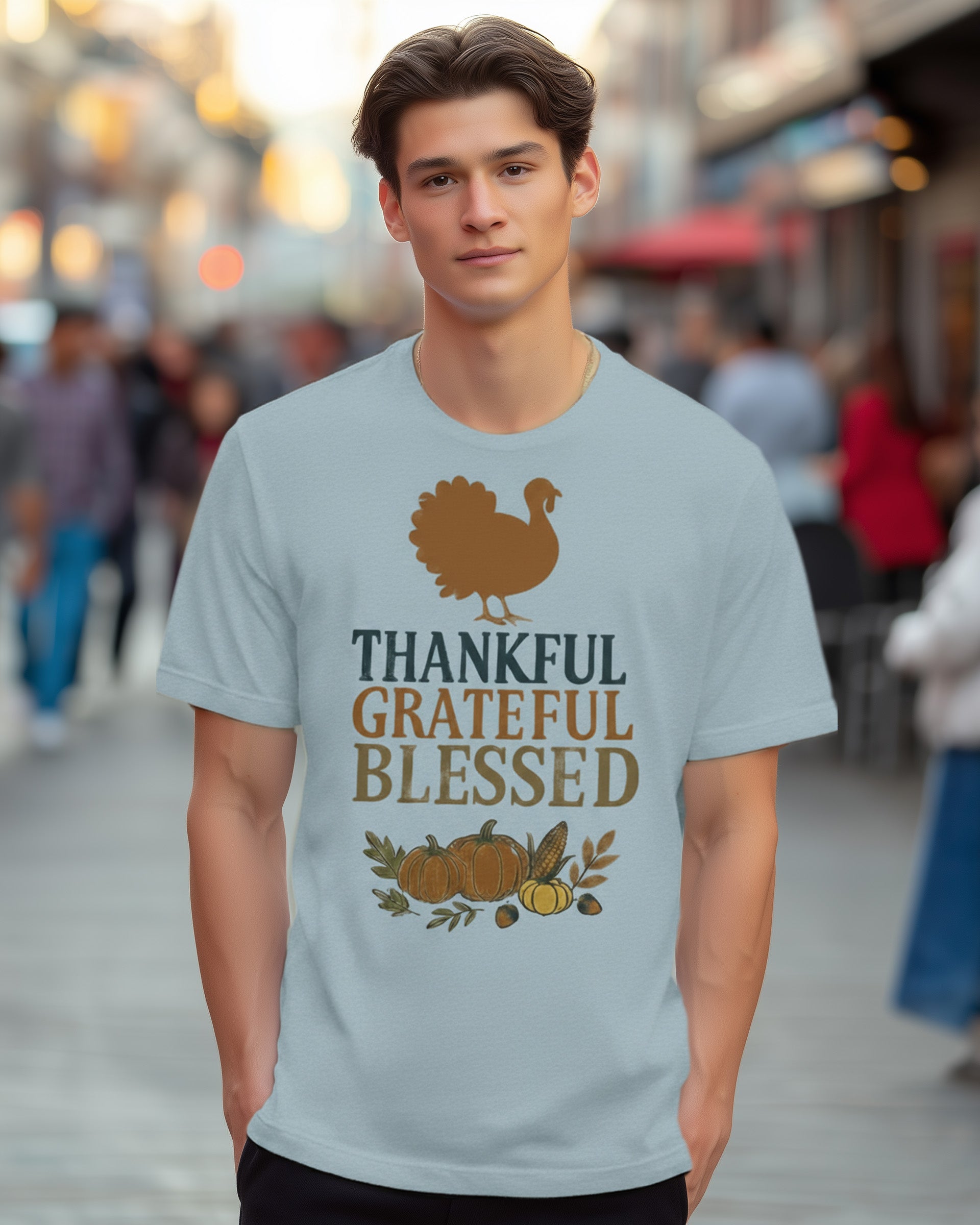 Thankful Grateful Blessed Tee (Turkey) - Men's