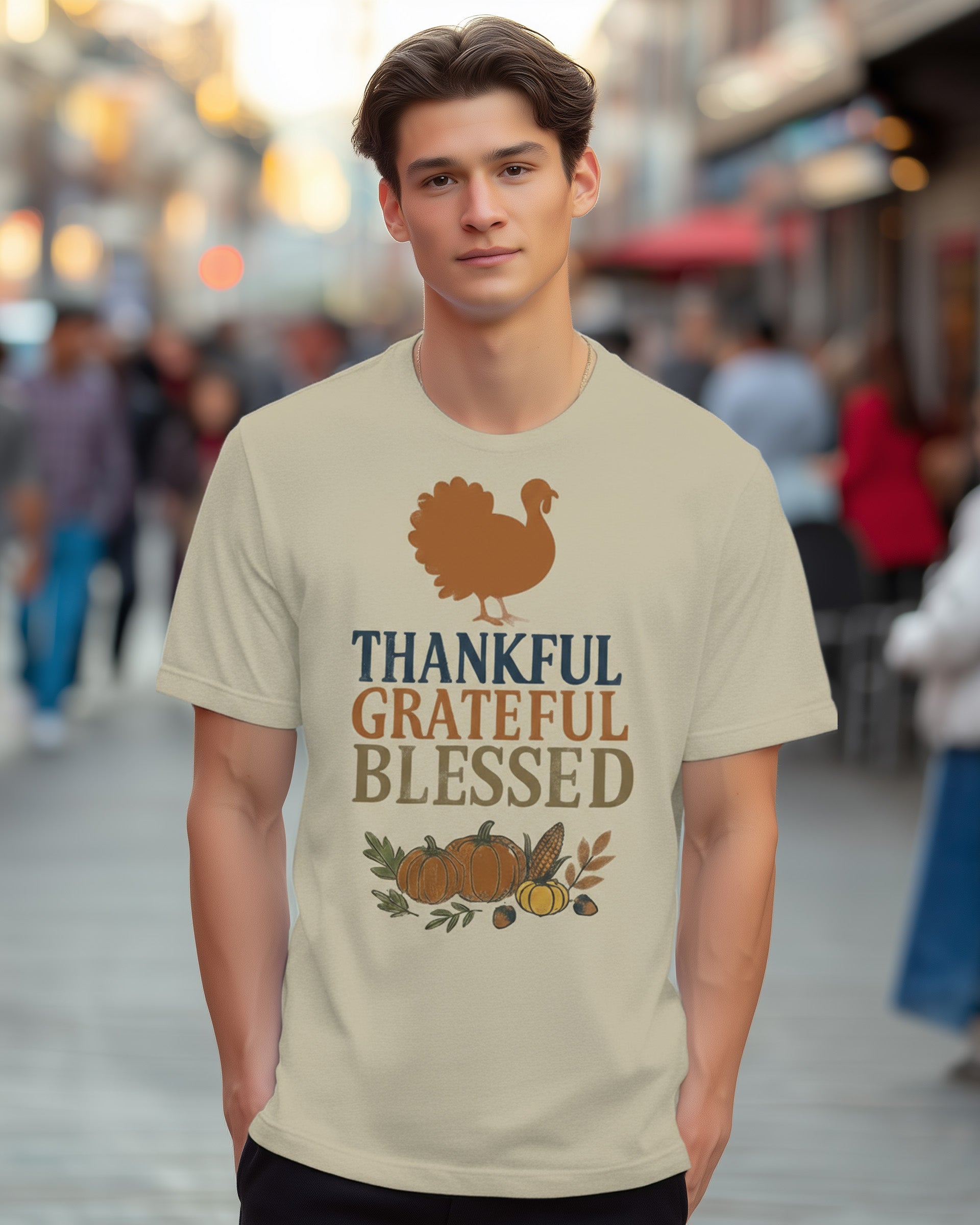Thankful Grateful Blessed Tee (Turkey) - Men's