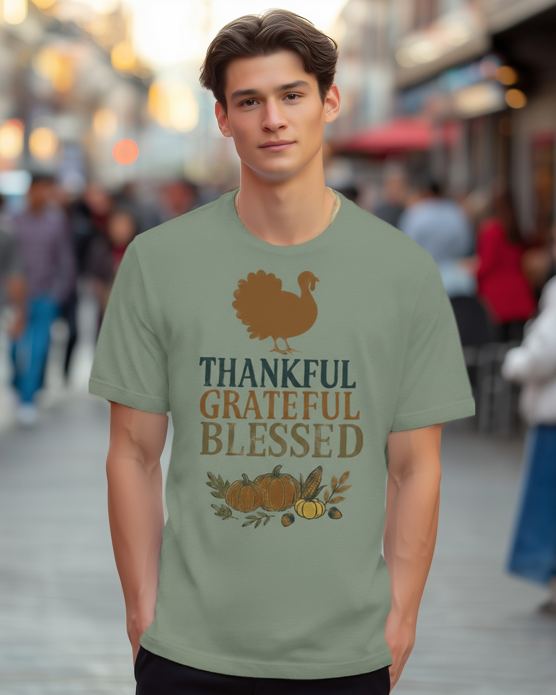Thankful Grateful Blessed Tee (Turkey) - Men's