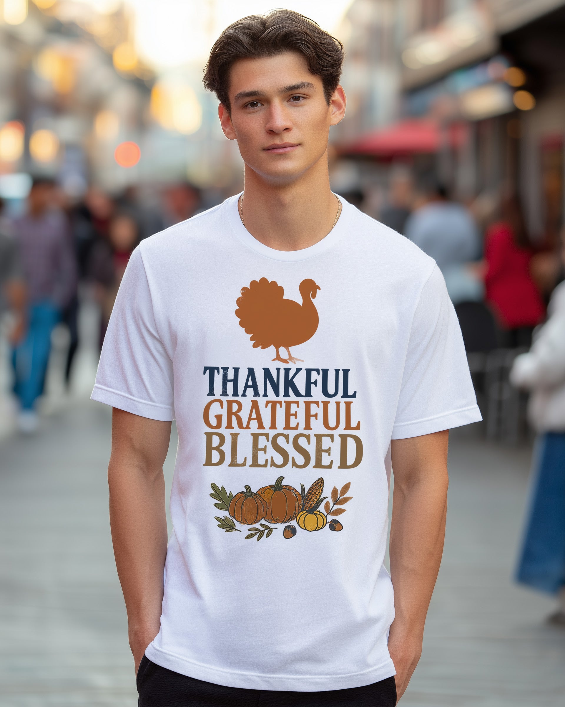 Thankful Grateful Blessed Tee (Turkey) - Men's