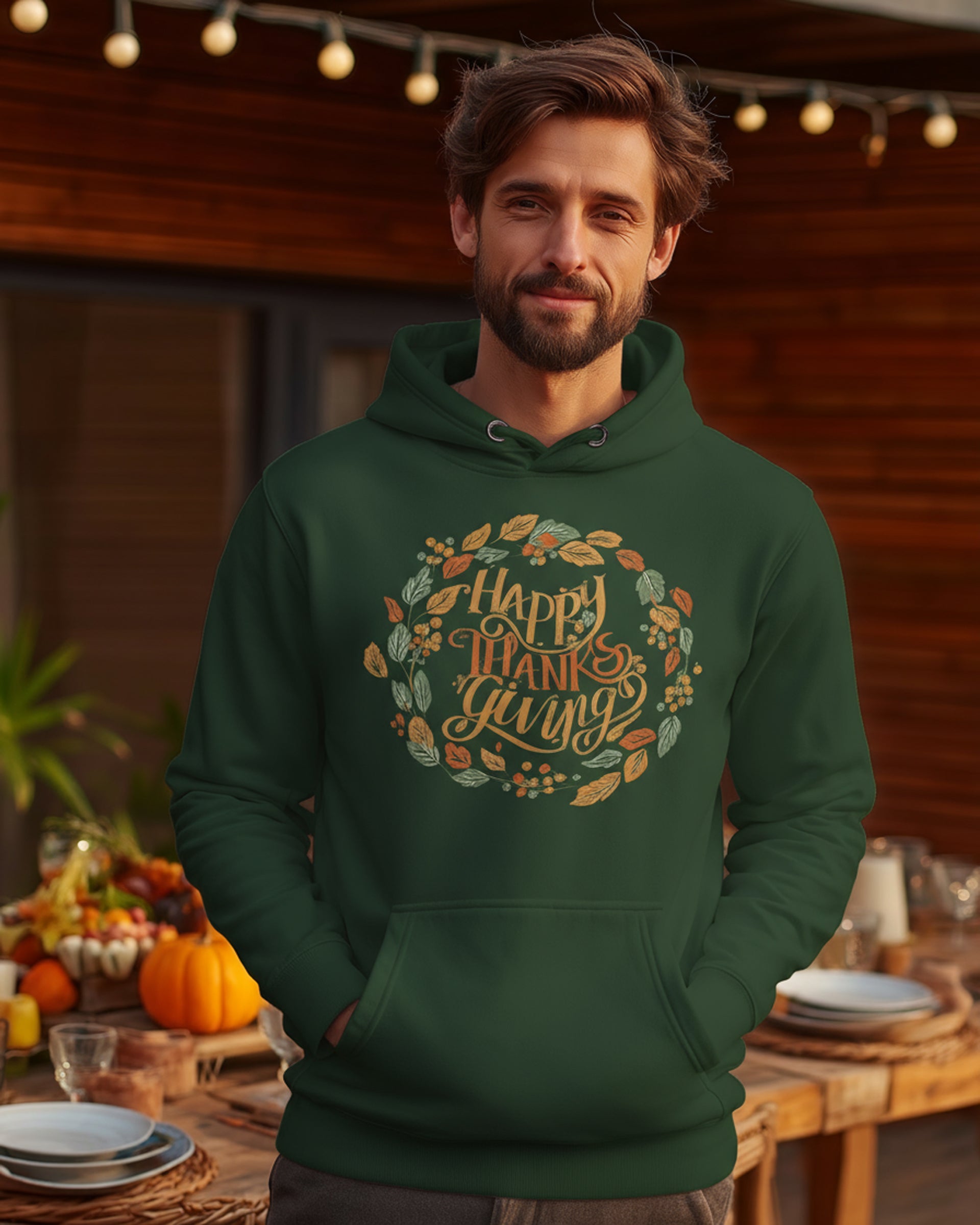 Happy Thanksgiving Hoodie - Men's