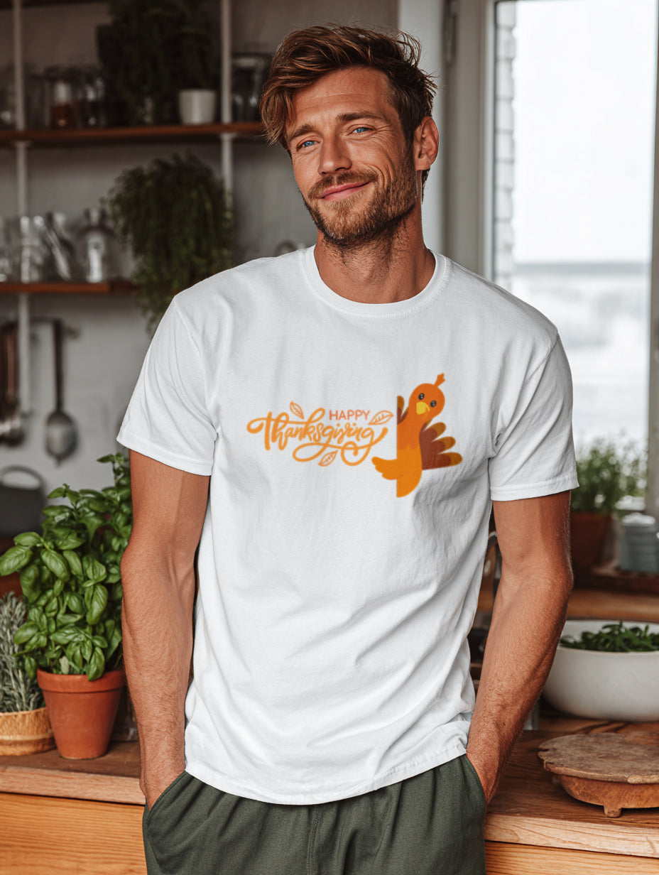Happy Thanksgiving Heavyweight Tee (Turkey) - Men's