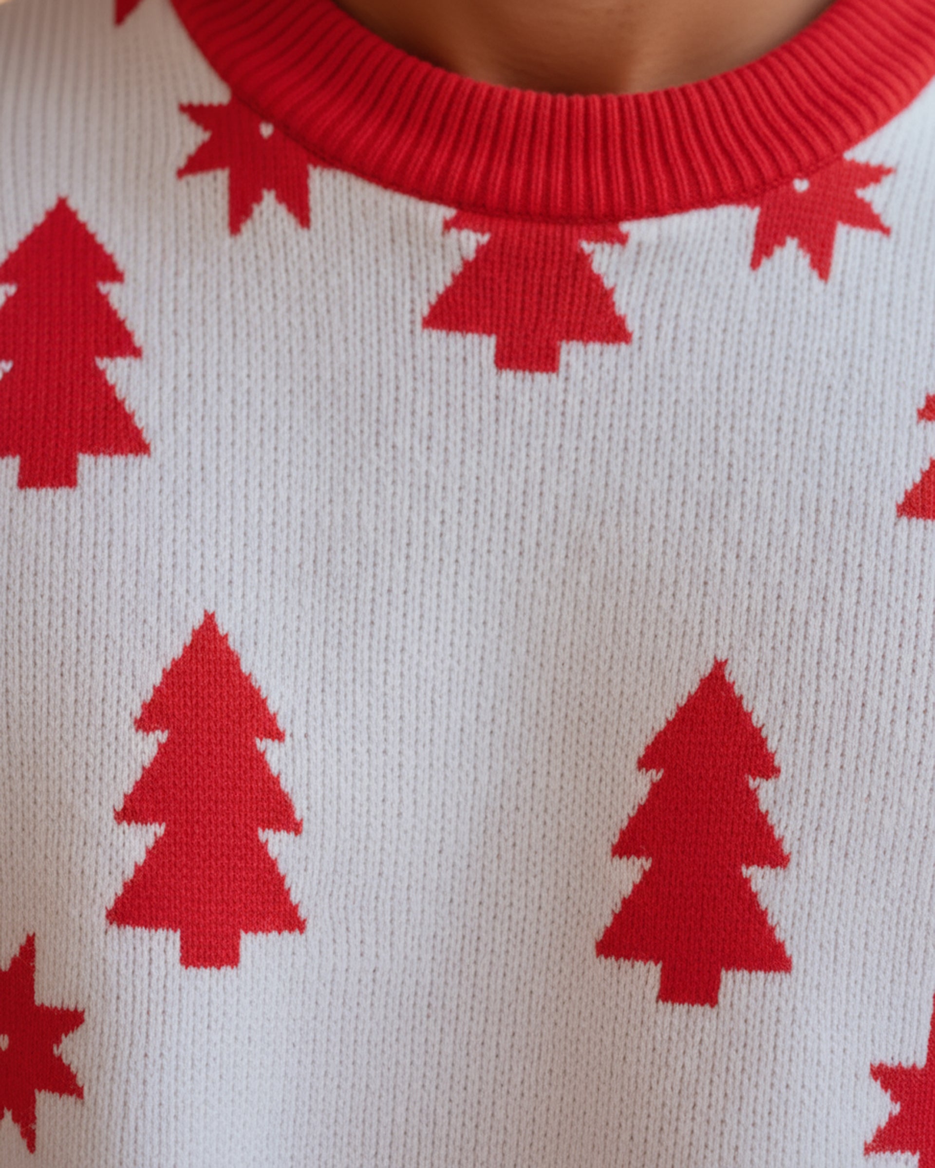 Allover Tree & Star Christmas Sweater - Men's