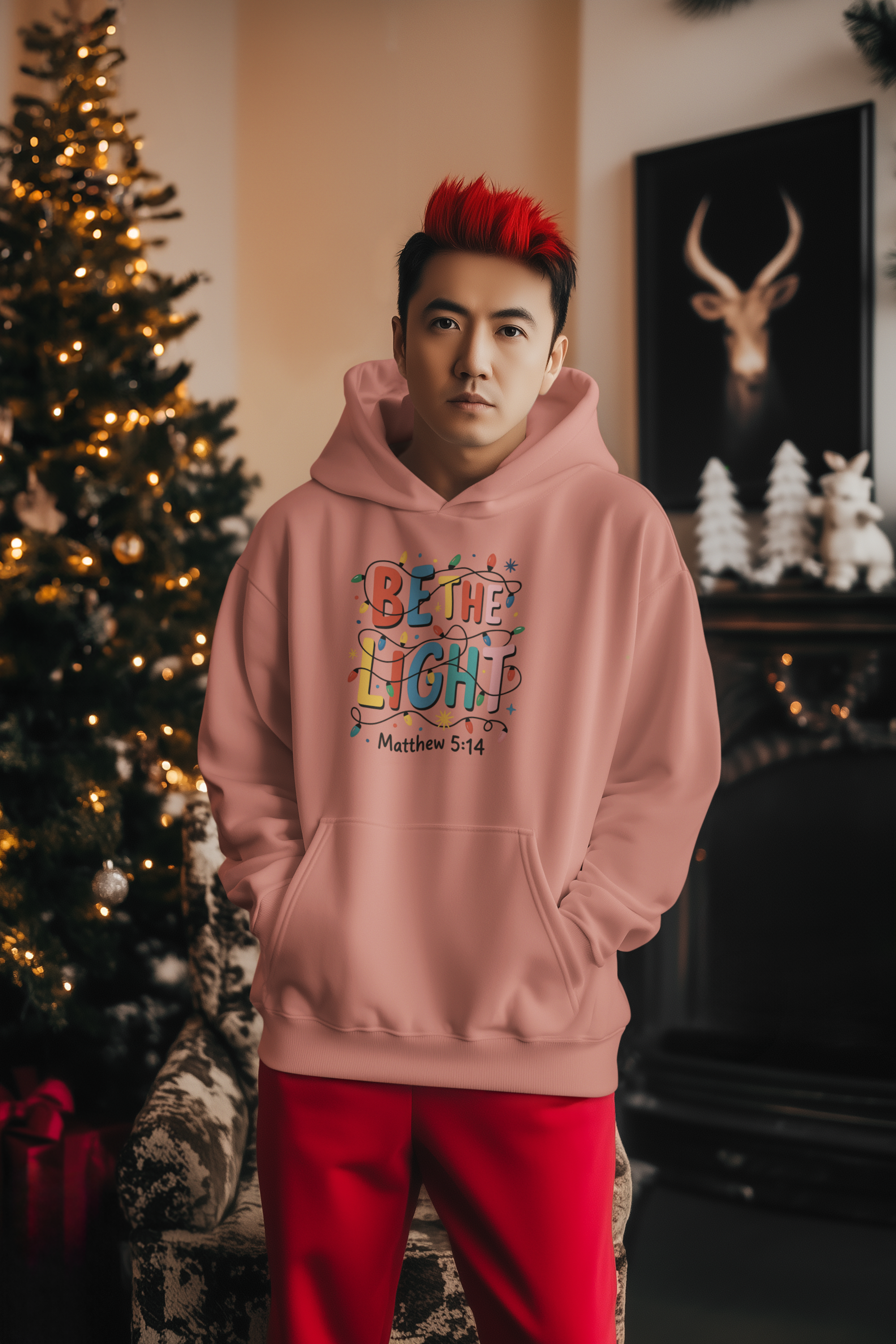Be the Light Christmas Hoodie - Men's