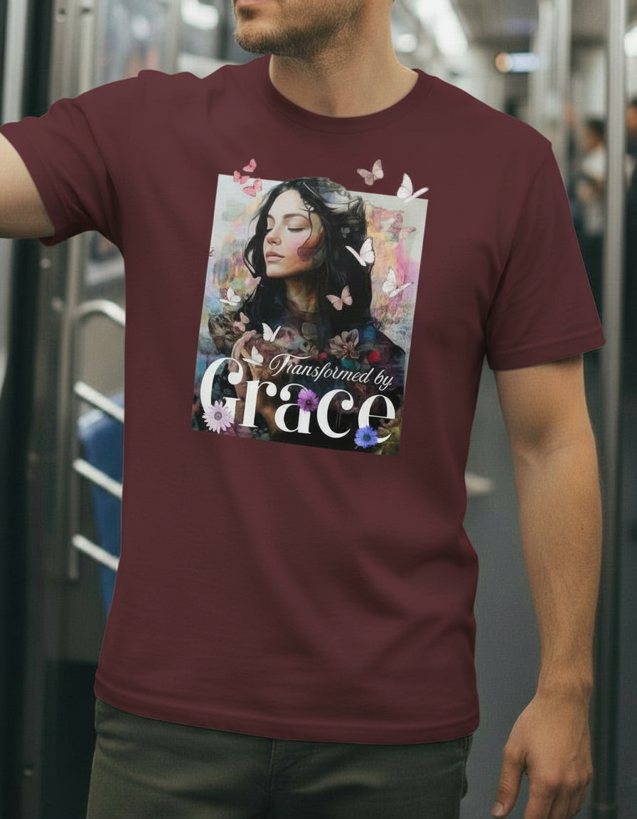 Transformed by Grace Tee – Bloom Edition
