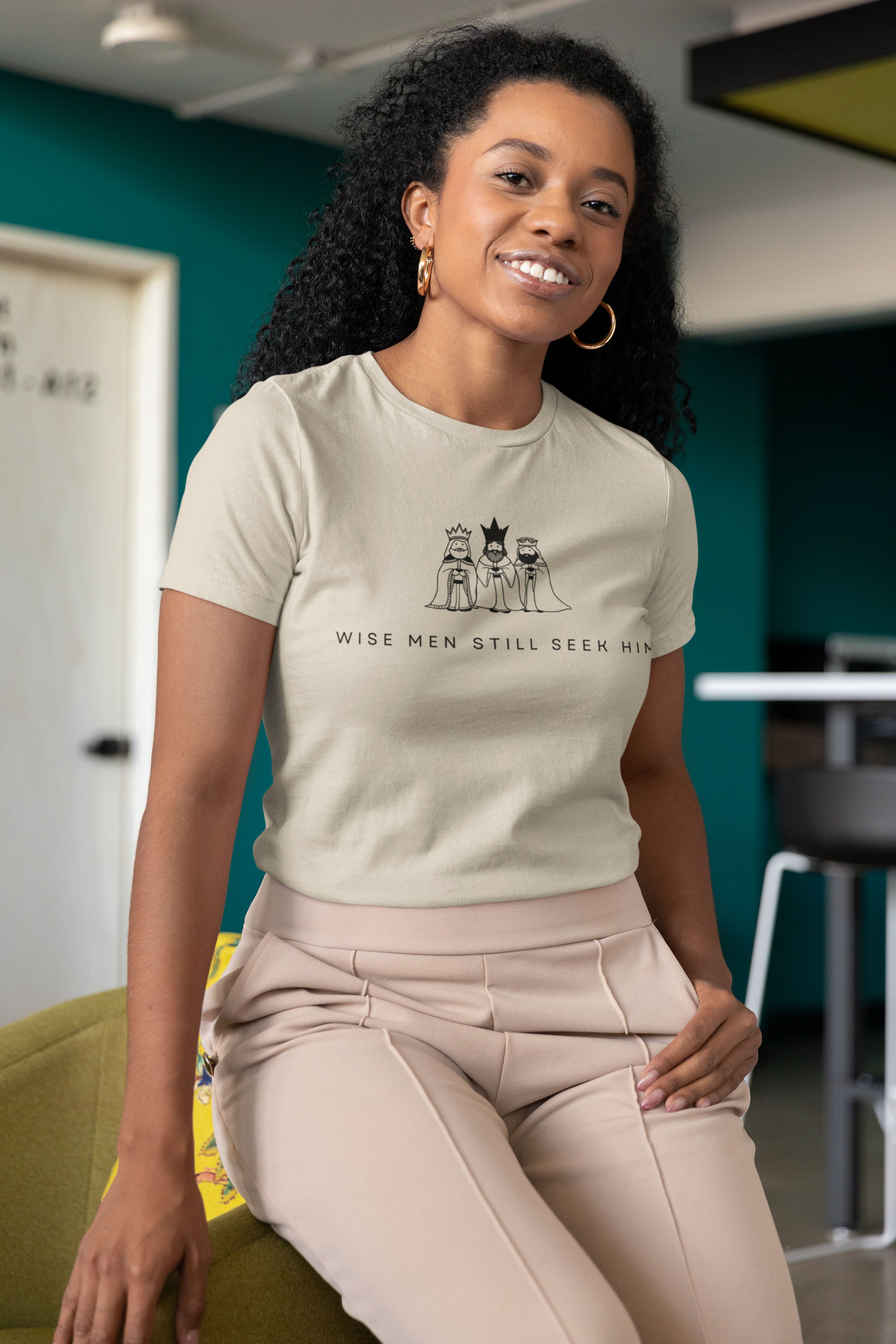 Wise Men Still Seek Him Christmas Tee - Women's