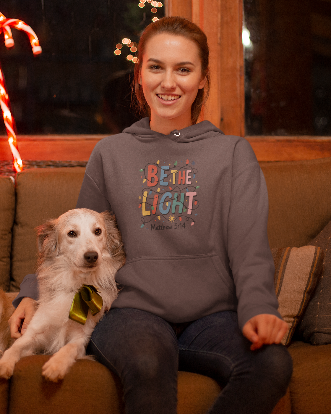 Be the Light Christmas Hoodie - Women's