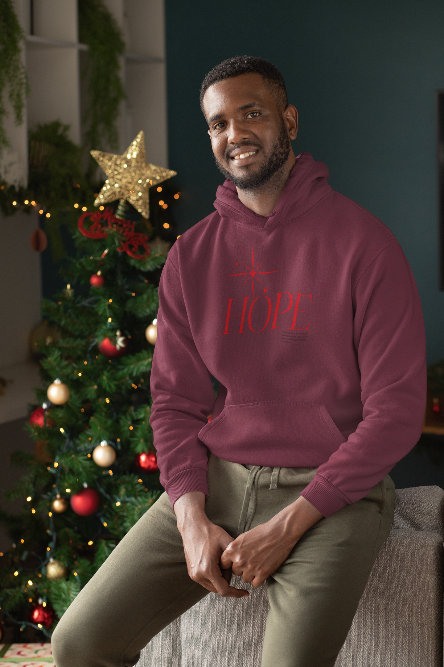 Hope Christmas Hoodie - Men's