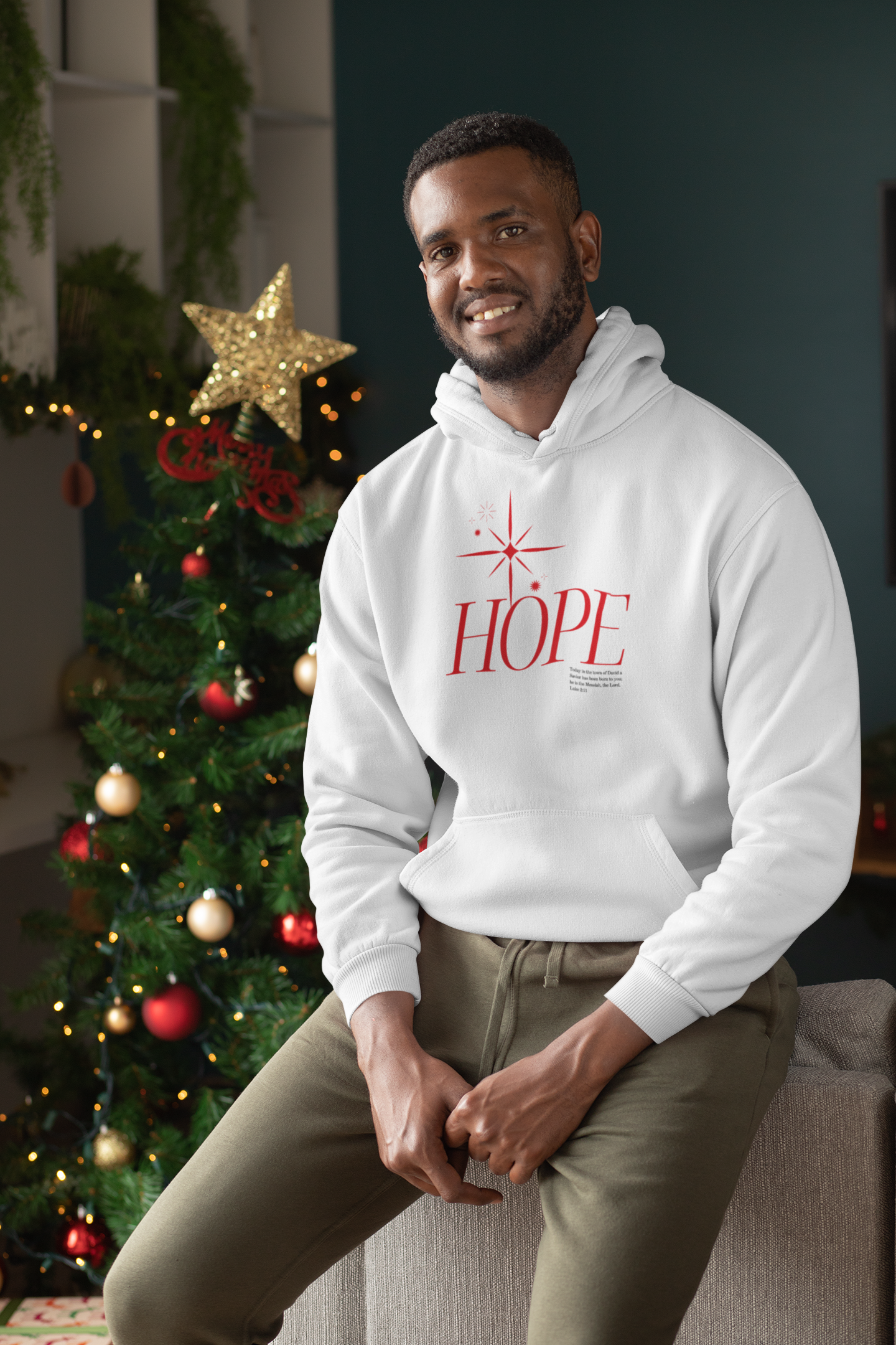 Hope Christmas Hoodie - Men's