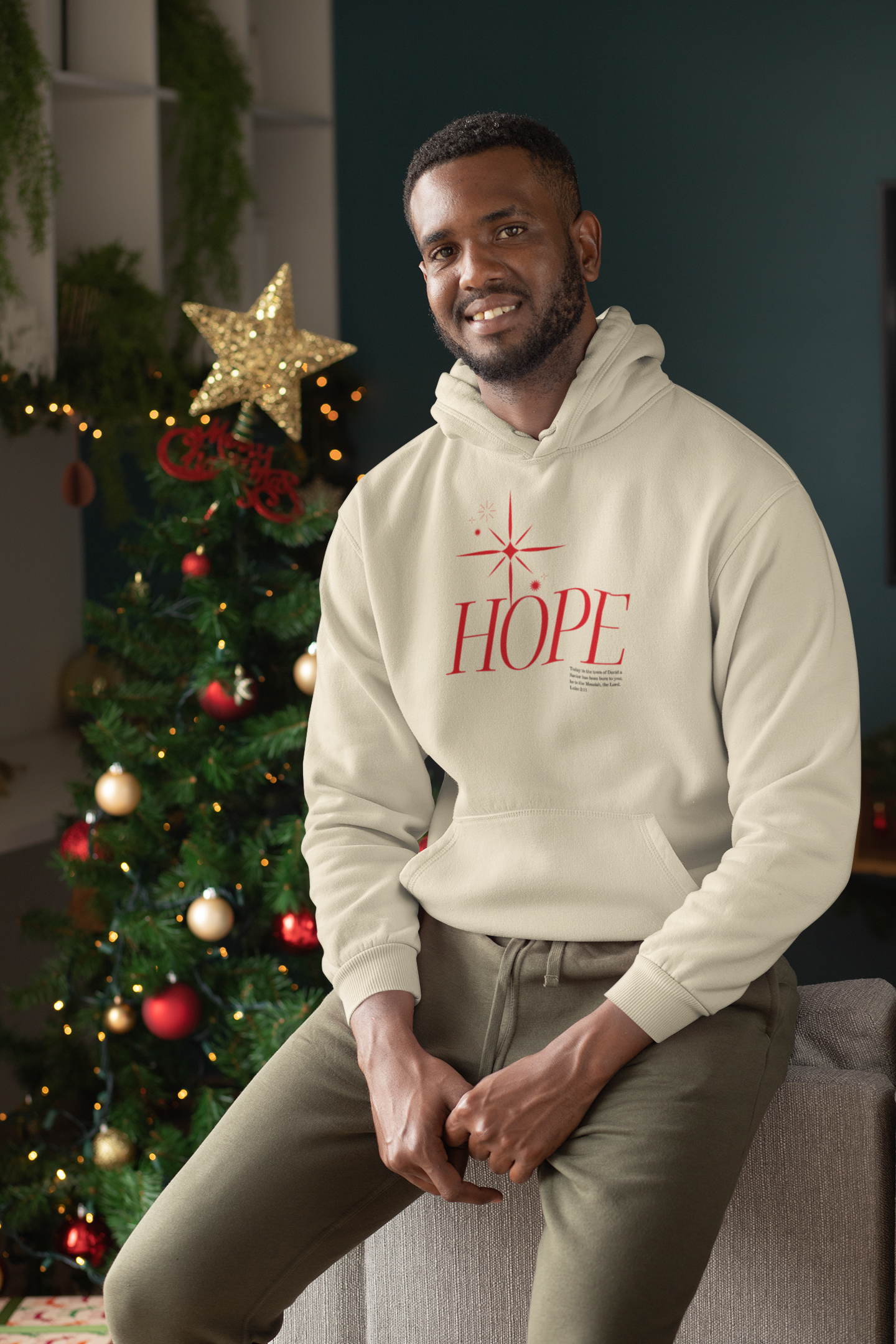 Hope Christmas Hoodie - Men's