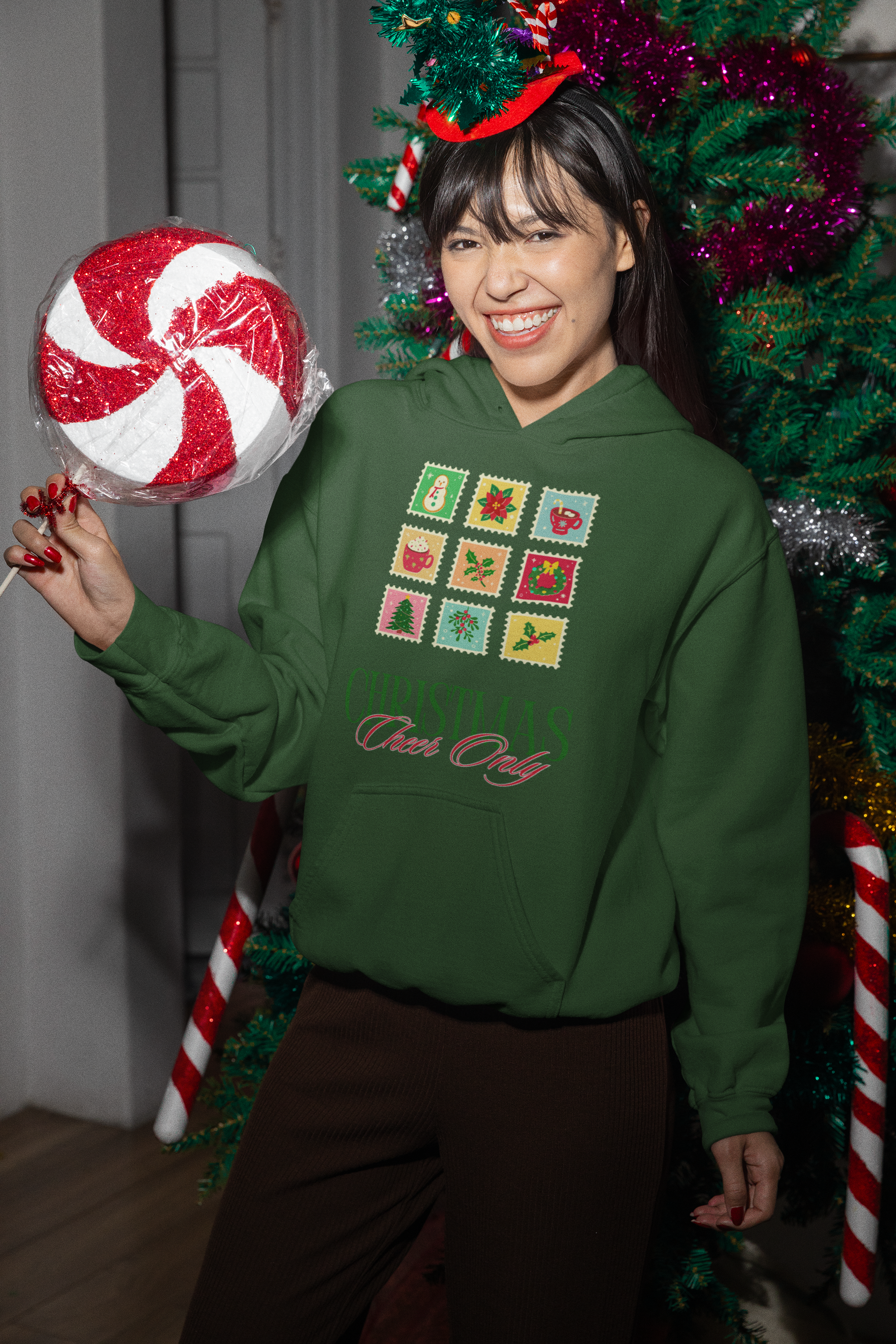 Christmas Cheer Only Hoodie - Women's
