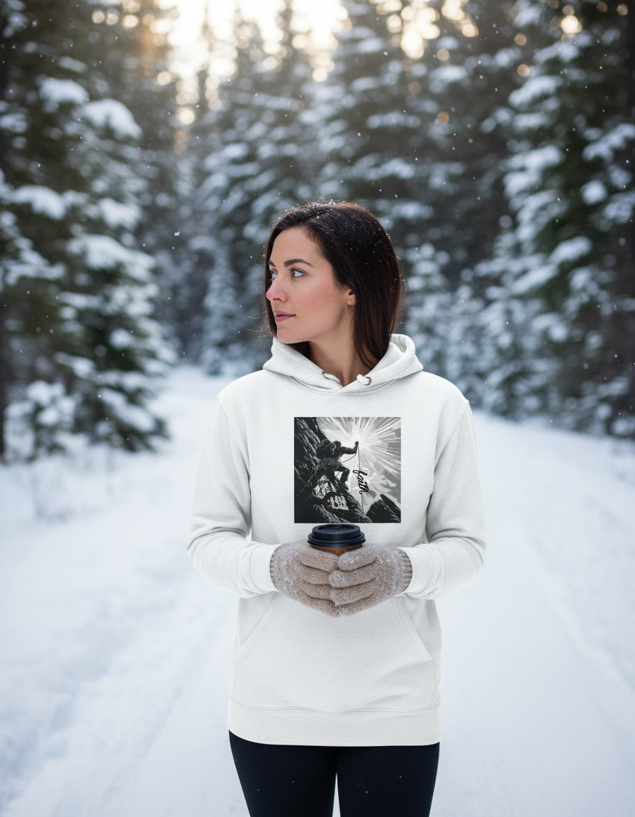 The Climb of Faith Hoodie - Woman's