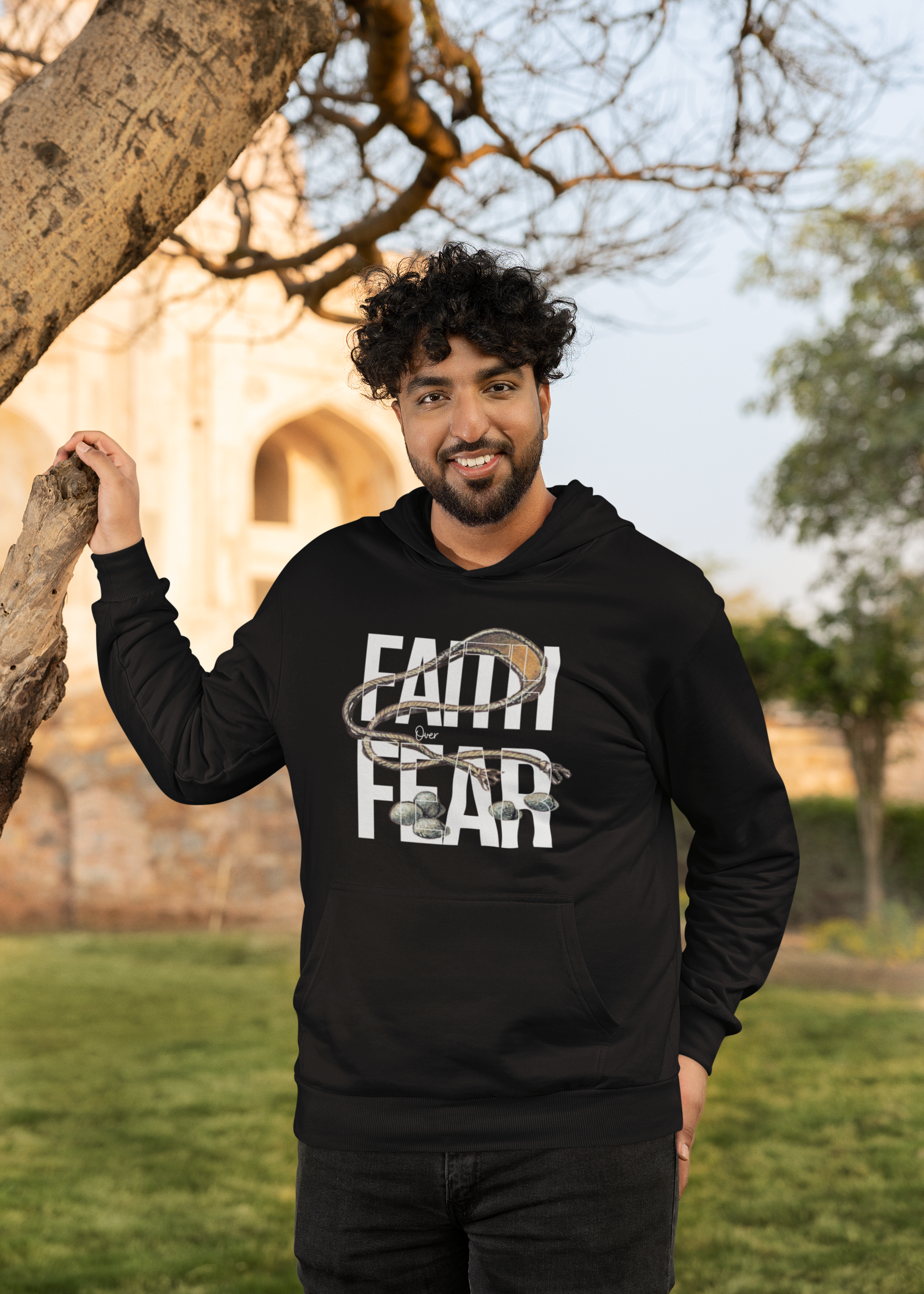 Faith Over Fear Hoodie – David’s Sling Edition_2