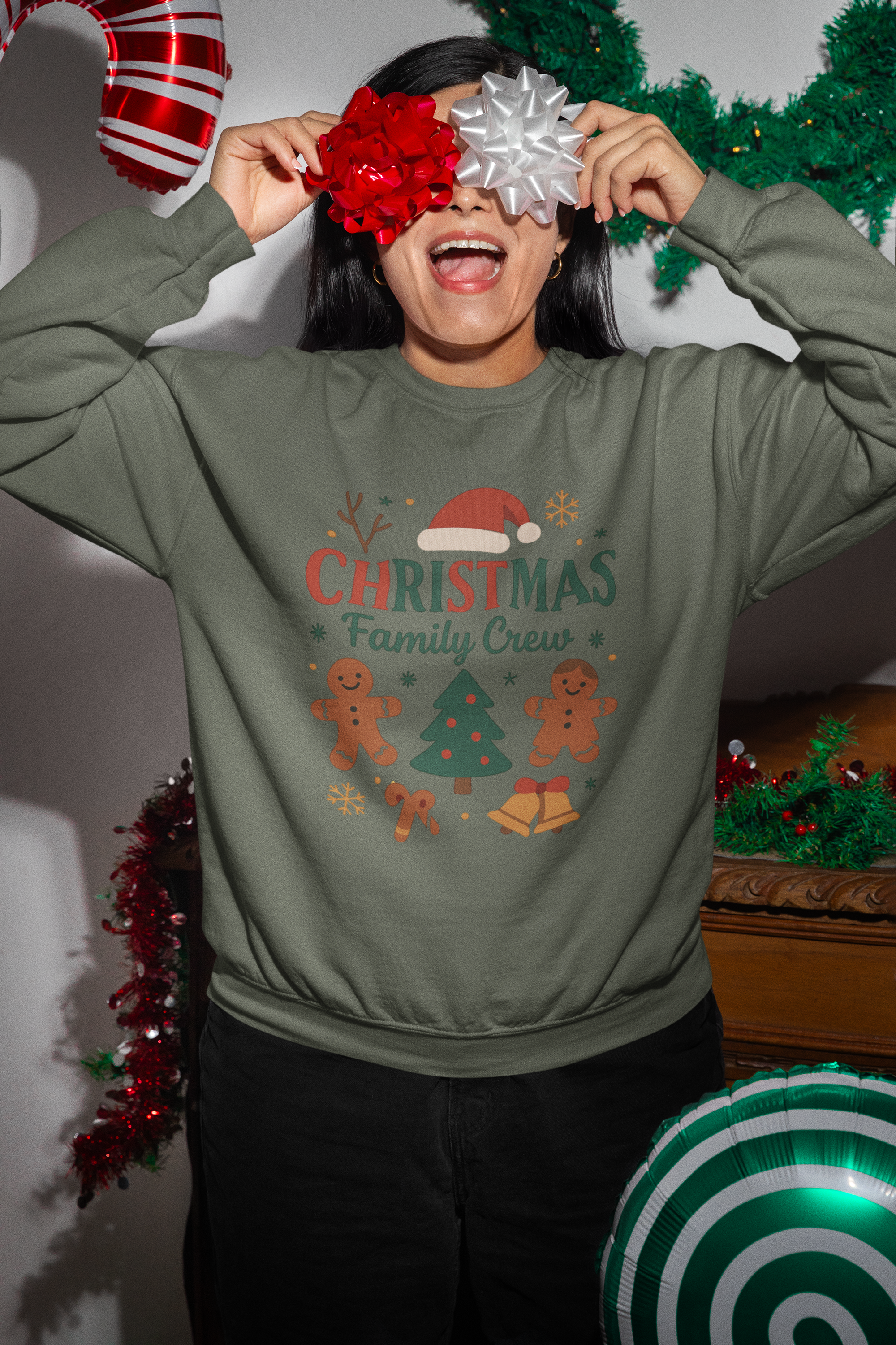 Family Christmas Matching Sweatshirt - Women's