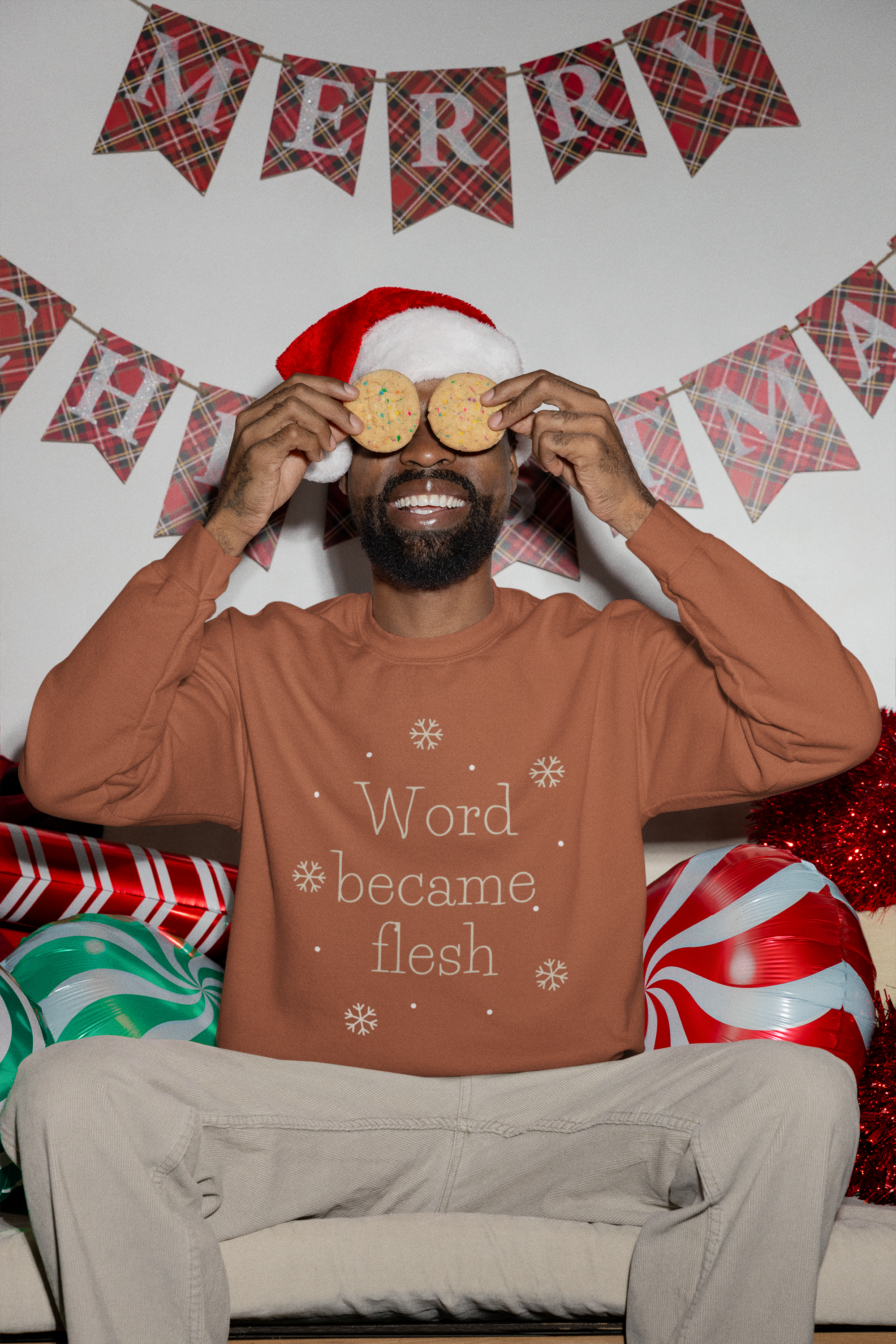 Word Became Flesh Christmas Hoodie - Men's