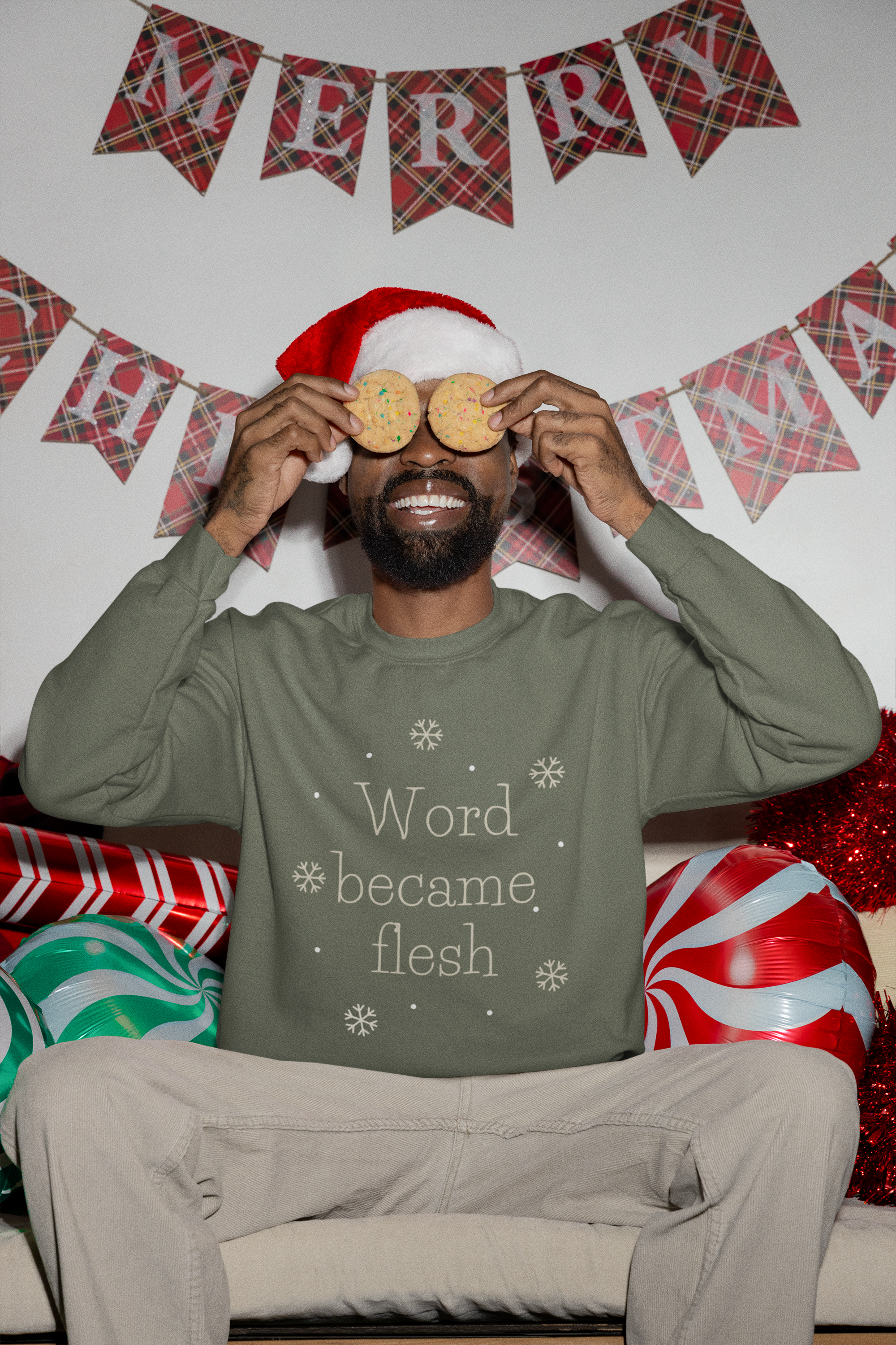 Word Became Flesh Christmas Hoodie - Men's