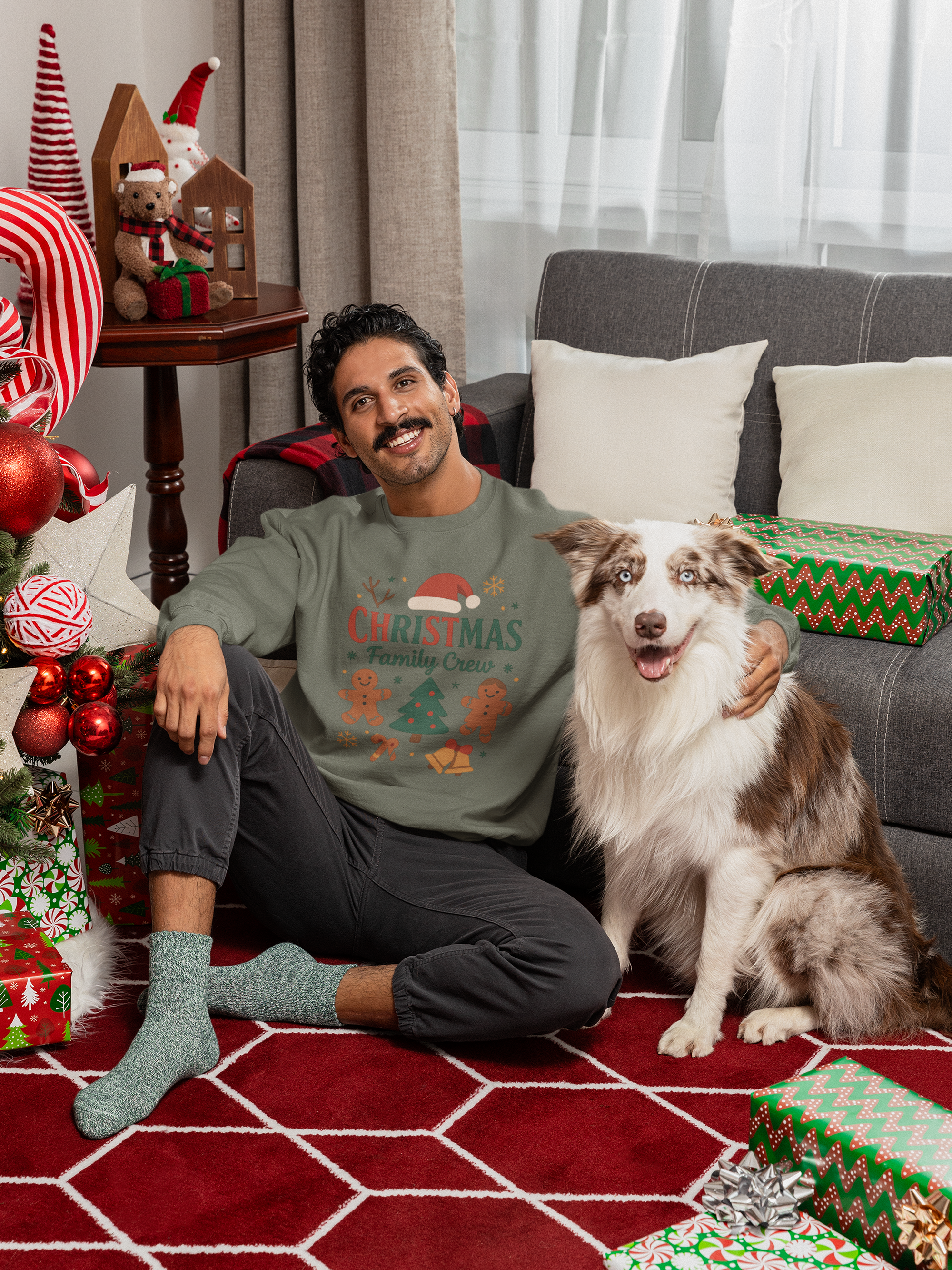 Family Christmas Matching Sweatshirt - Men's