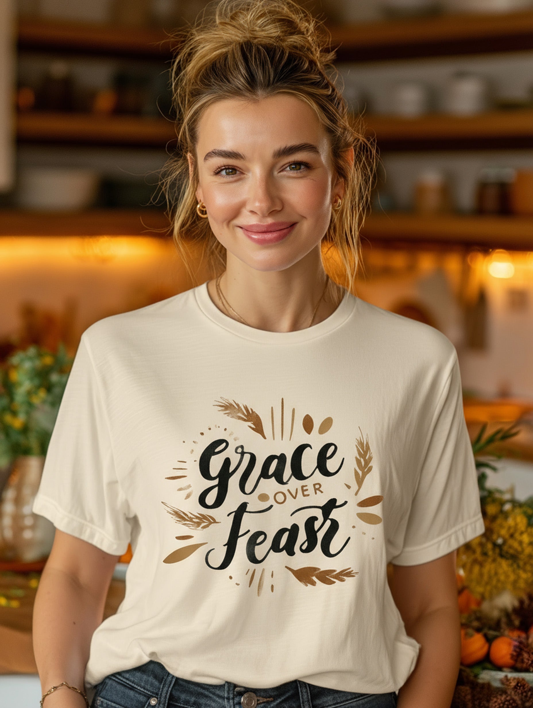 Grace Over Feast Tee - Women's