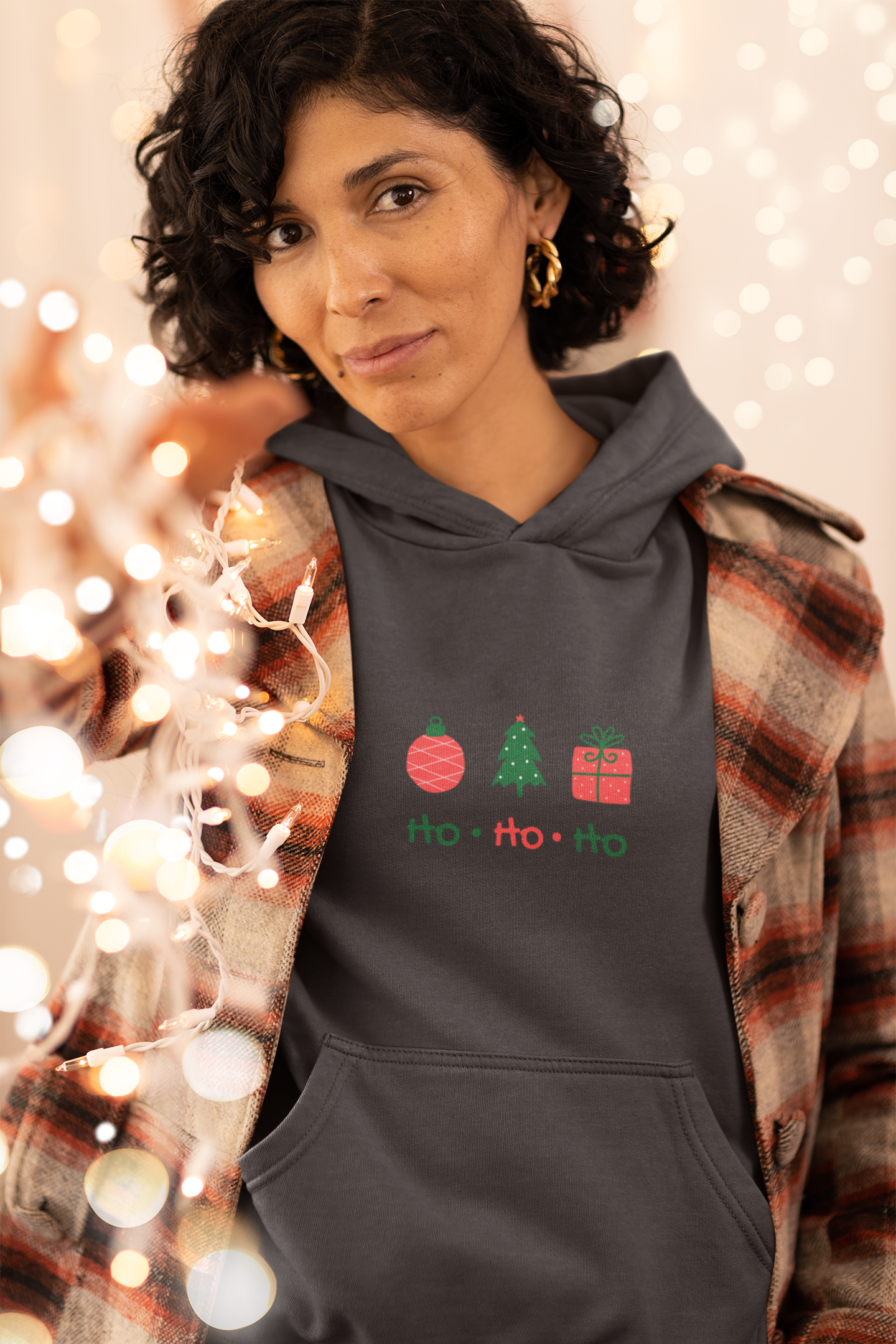 Ho Ho Ho Christmas Hoodie - Women's