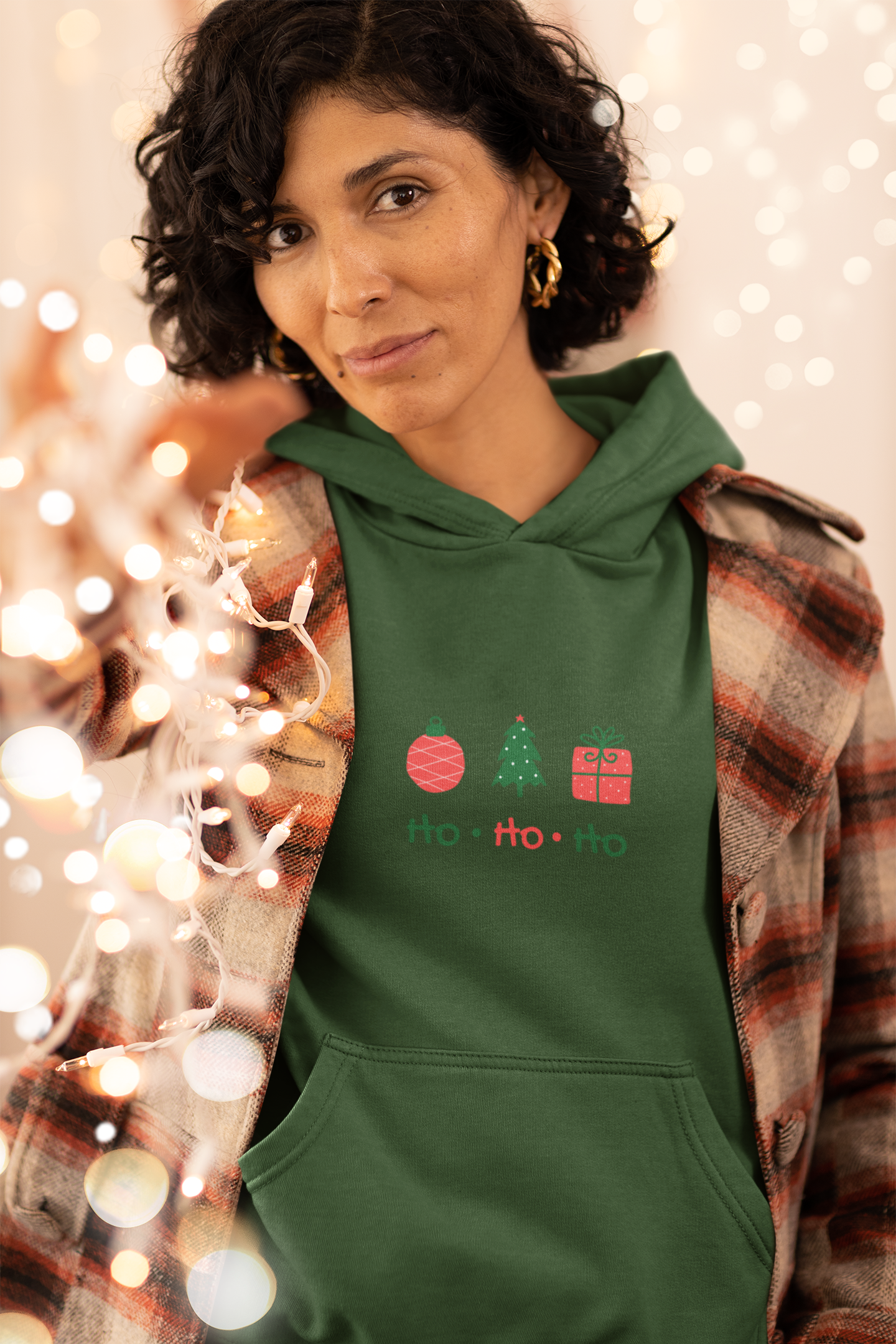 Ho Ho Ho Christmas Hoodie - Women's