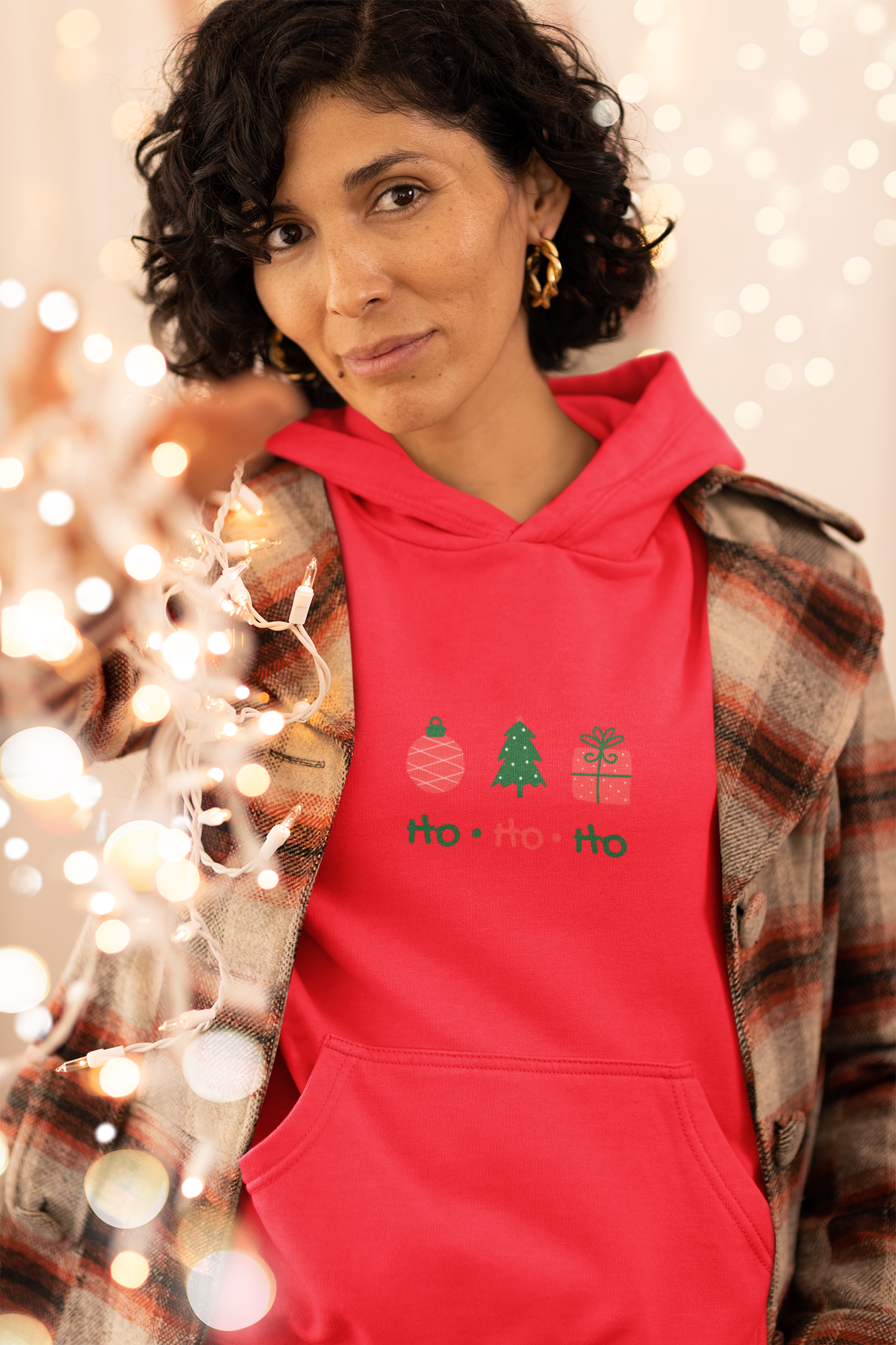 Ho Ho Ho Christmas Hoodie - Women's