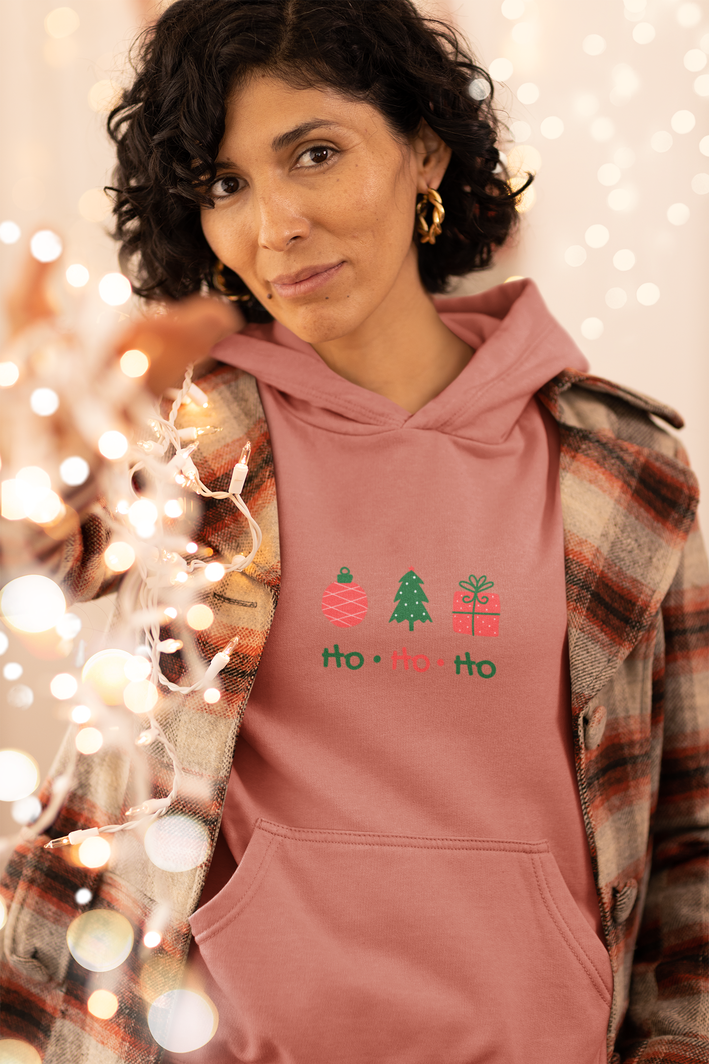 Ho Ho Ho Christmas Hoodie - Women's