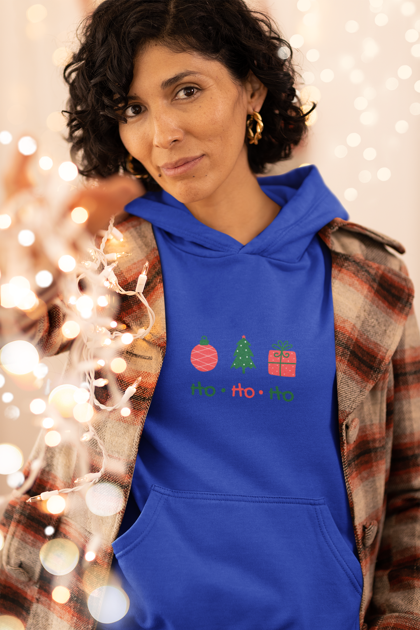 Ho Ho Ho Christmas Hoodie - Women's