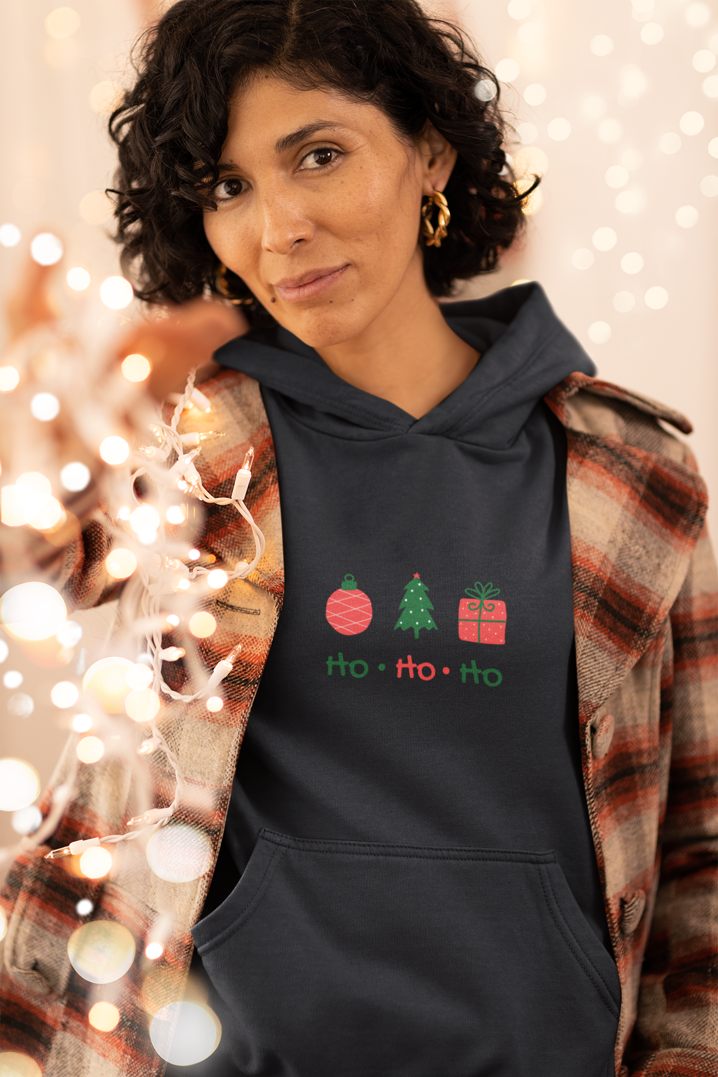 Ho Ho Ho Christmas Hoodie - Women's