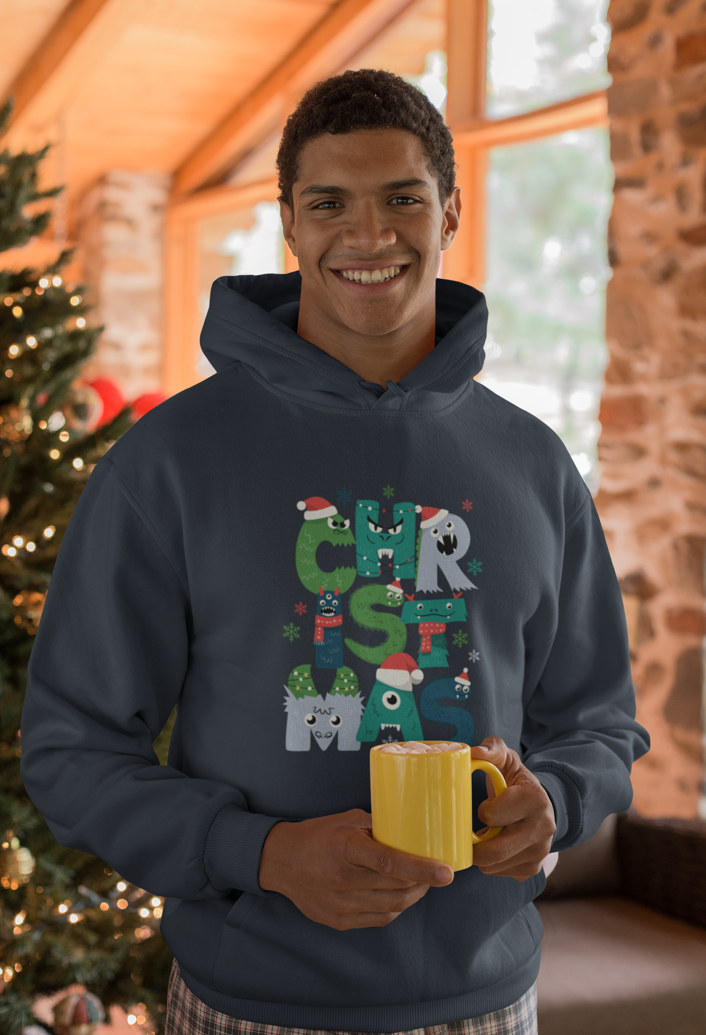 Christmas Monsters Hoodie- Men's