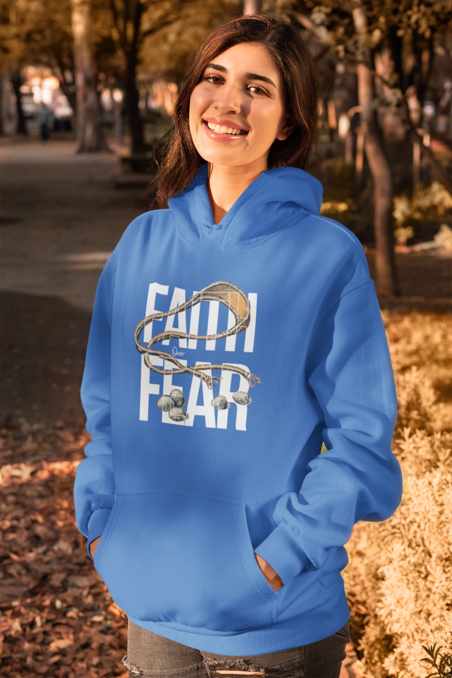 Faith Over Fear Hoodie – David’s Sling Edition_2