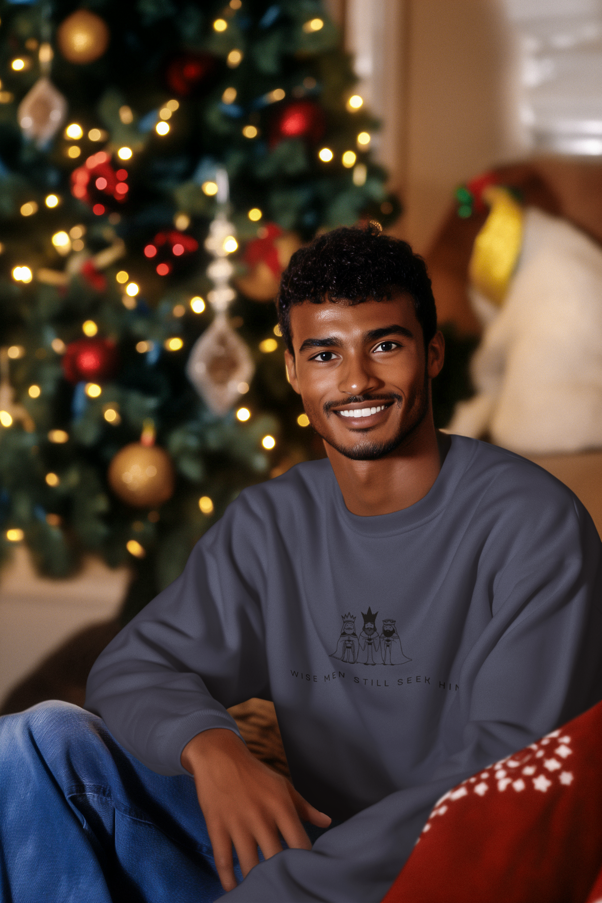 Wise Men Seek Him Christmas Hoodie - Men's