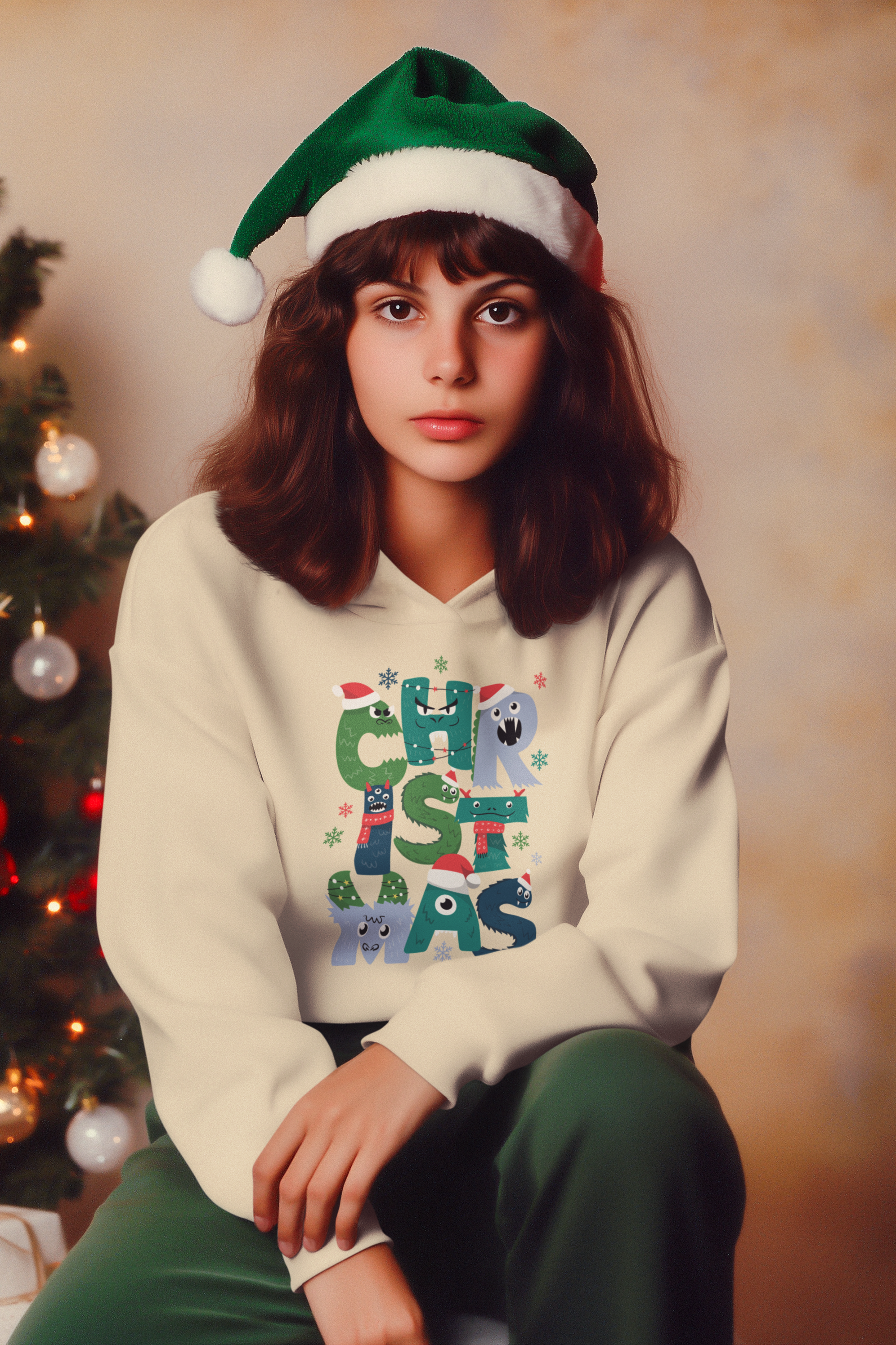 Christmas Monsters Hoodie - Women's