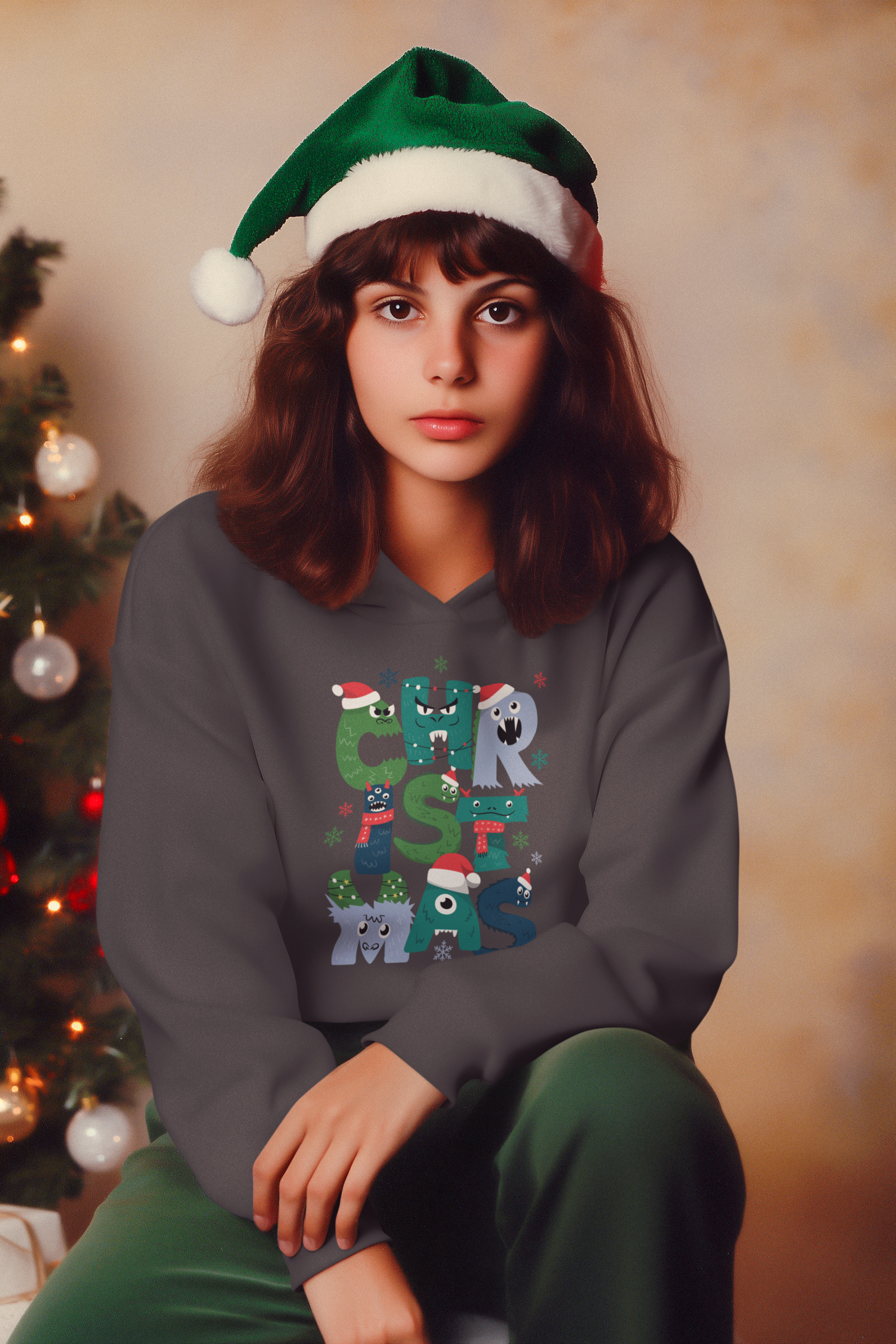 Christmas Monsters Hoodie - Women's