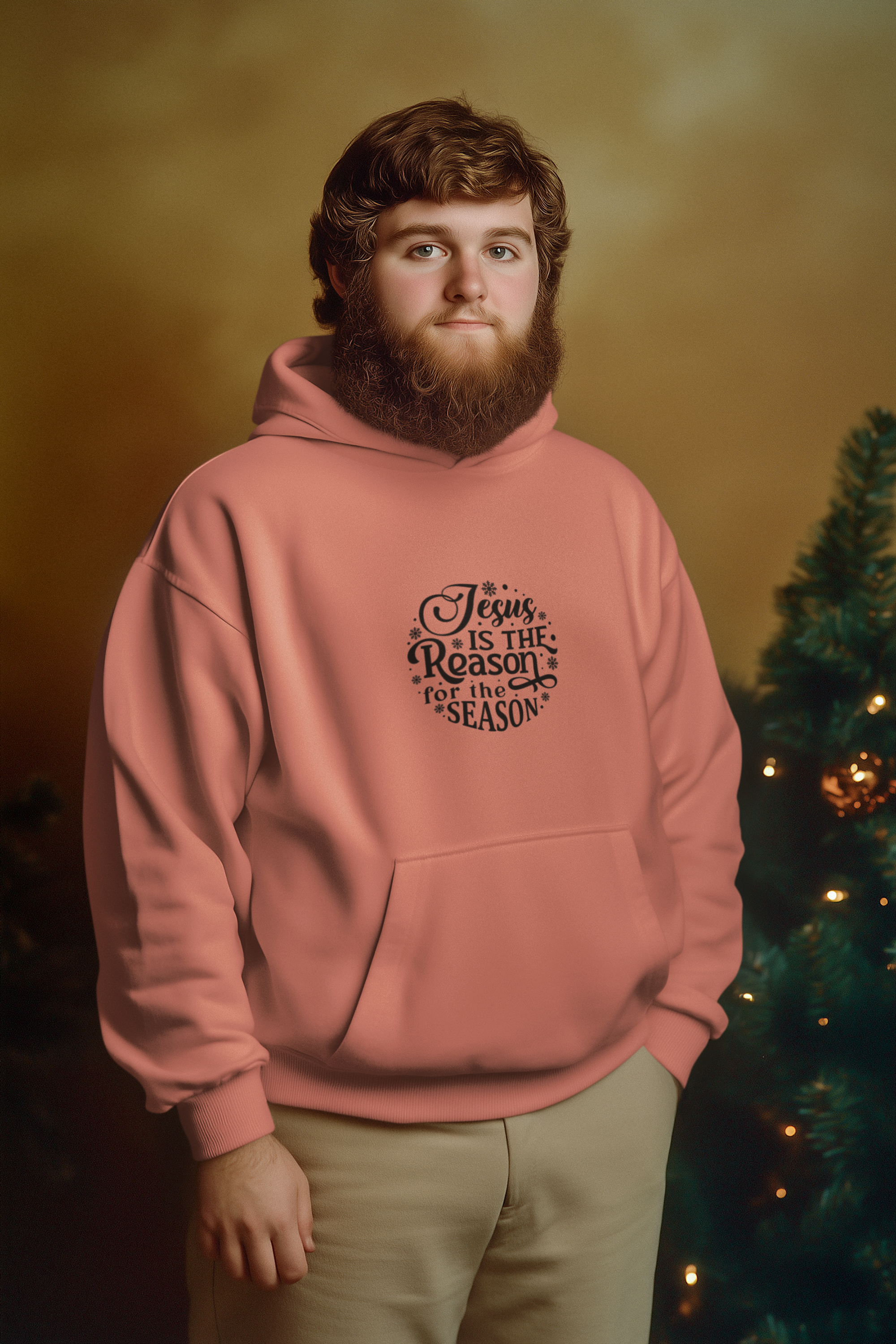Jesus Is the Reason Christmas Hoodie - Men's