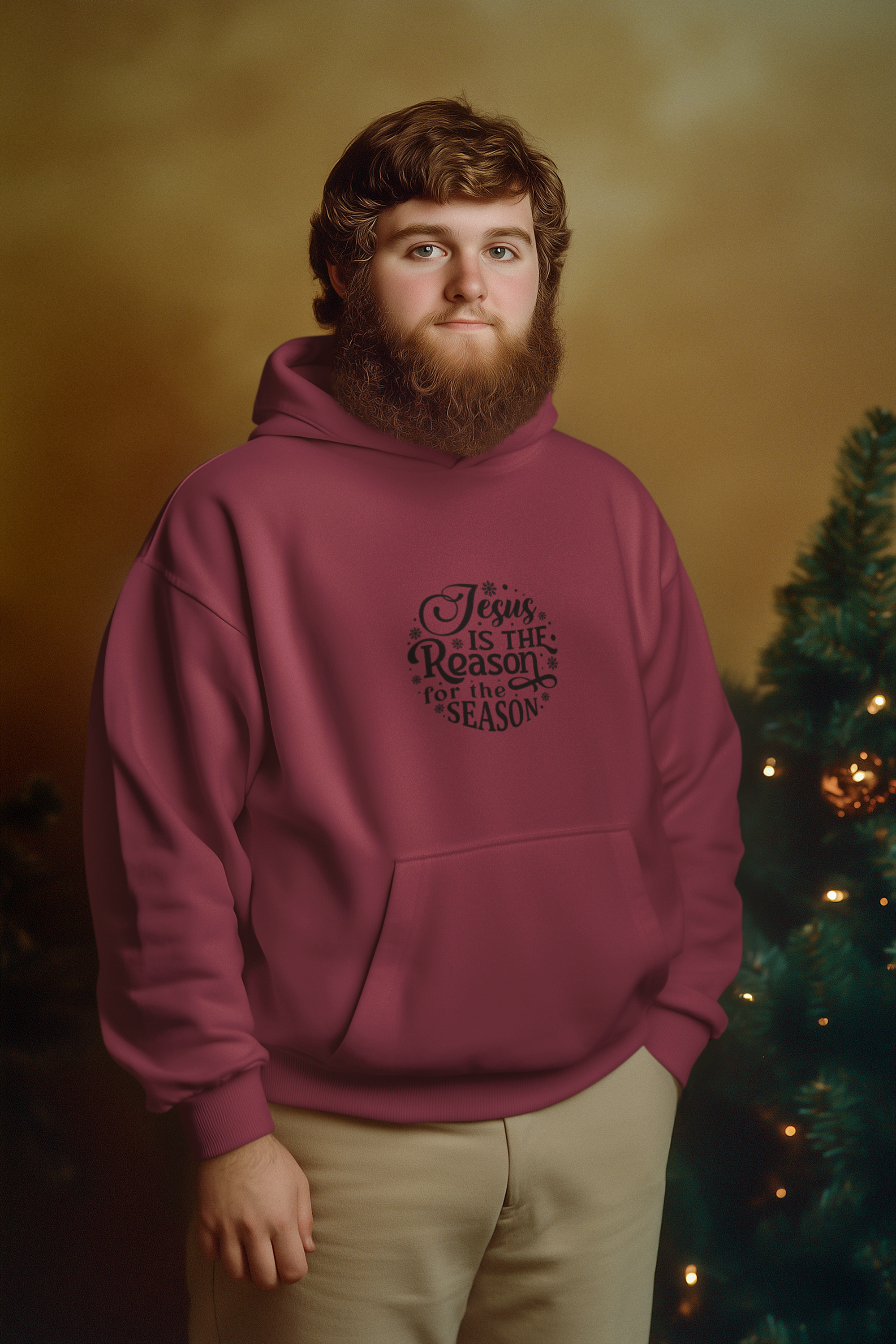 Jesus Is the Reason Christmas Hoodie - Men's