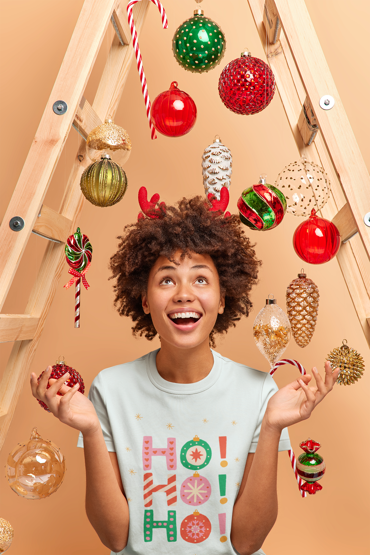 Ho Ho Ho Christmas Tee - Women's