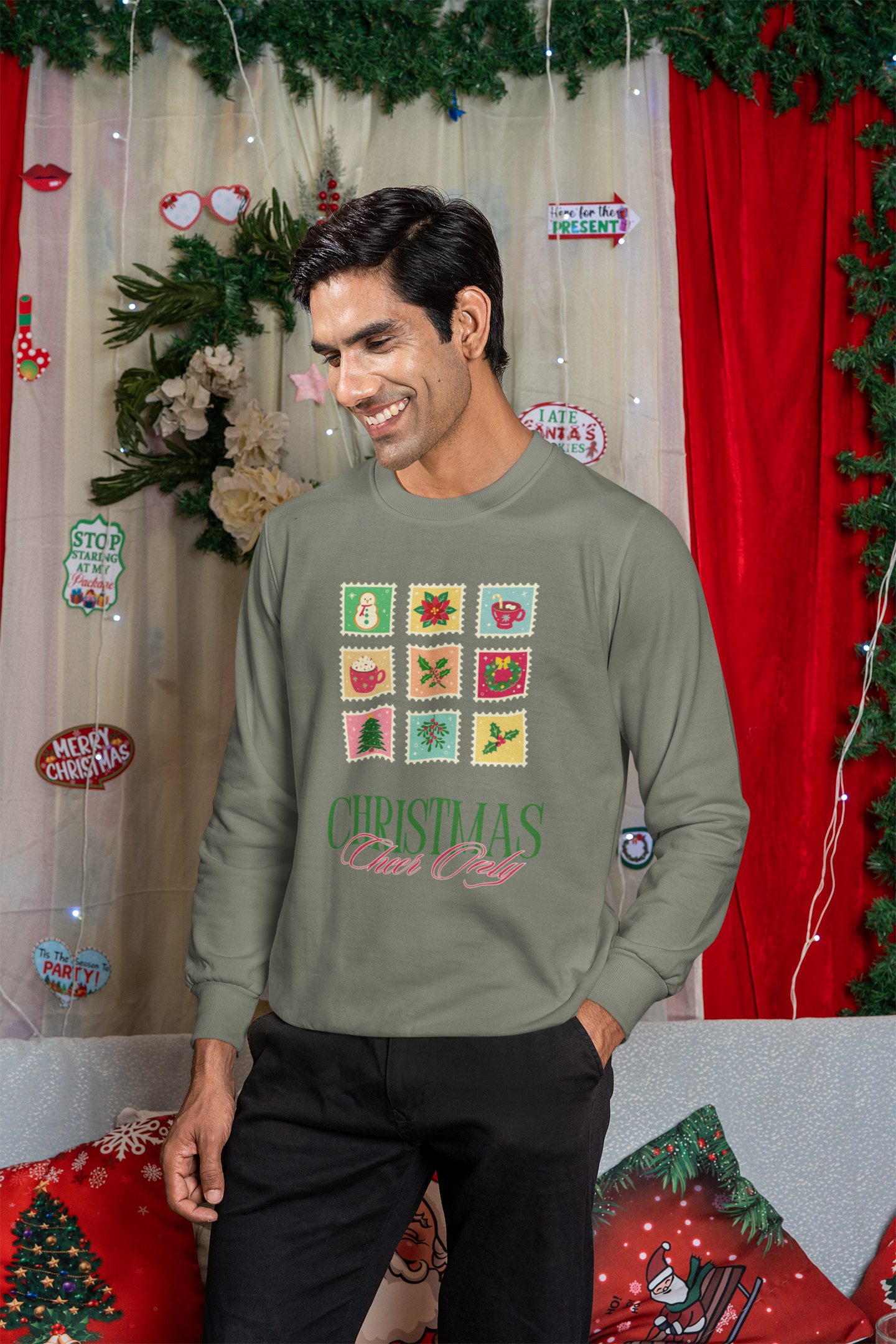 Christmas Cheer Only Sweatshirt - Men's