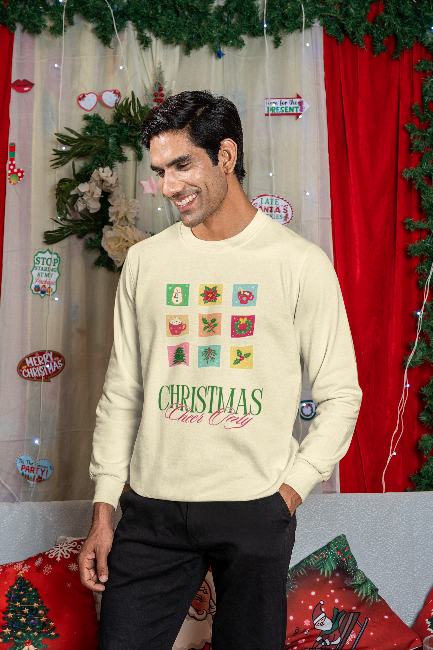 Christmas Cheer Only Sweatshirt - Men's